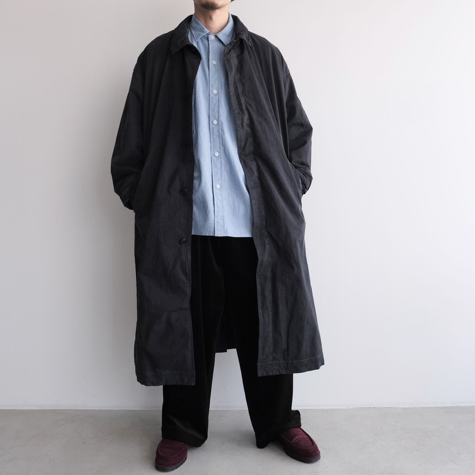 Long Over Coat -コート-（Dark Navy / ダークネイビー）