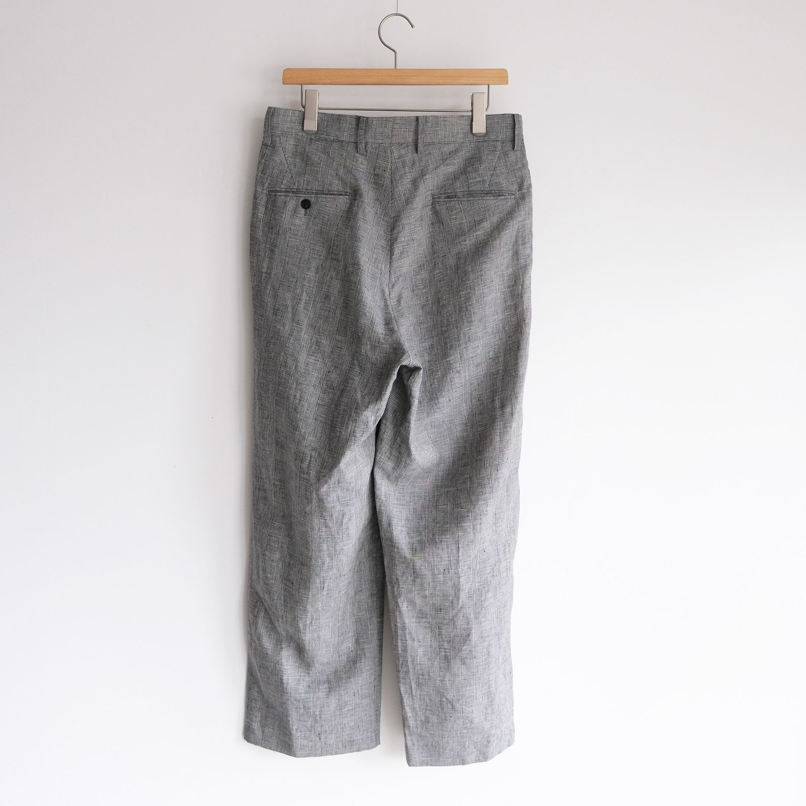 Linen-1 Tuck Pantst -パンツ-（G.Plaid / グレンチェック）