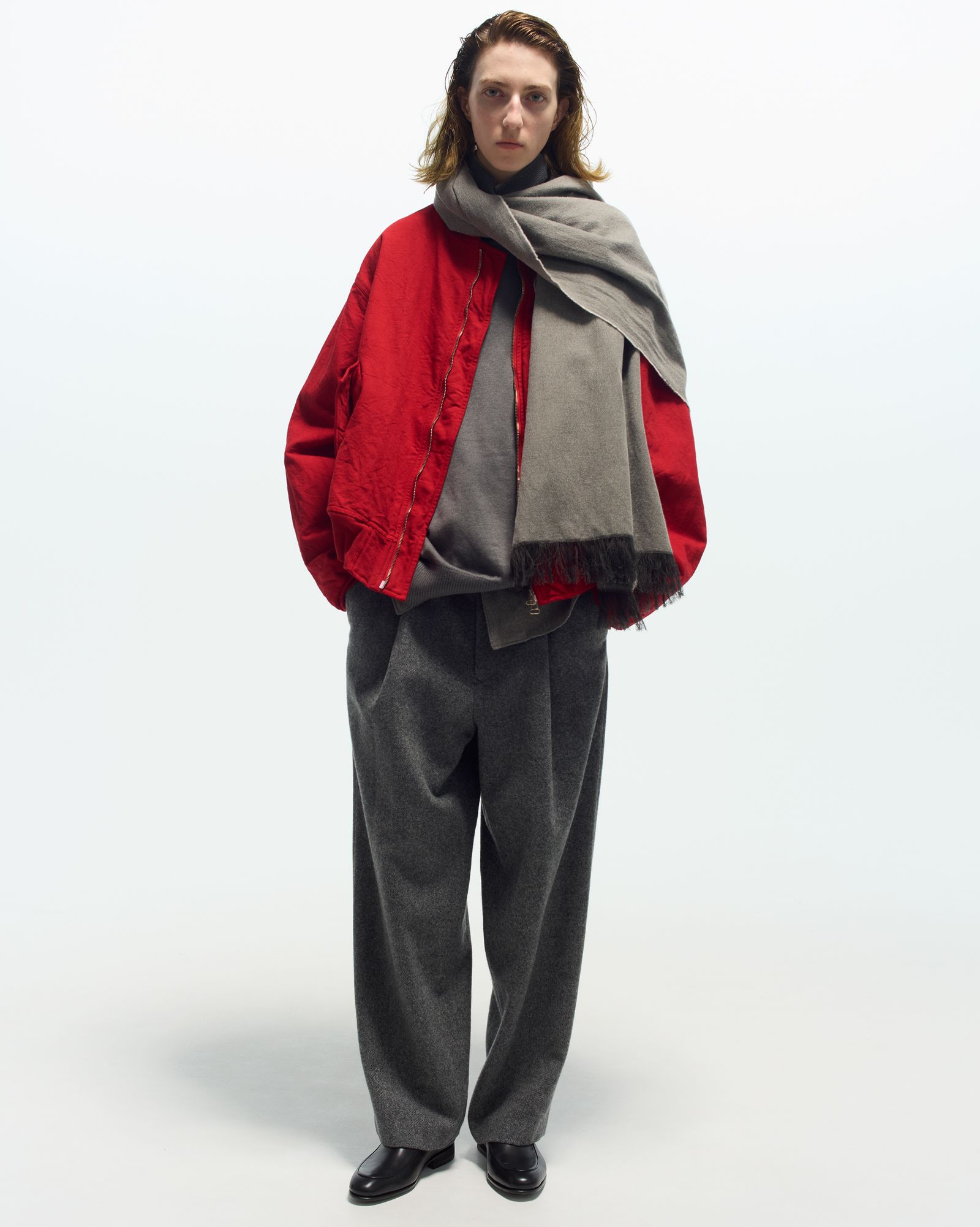 Cotton Canvas MA-1 Blouson -ブルゾン-（Red / レッド）