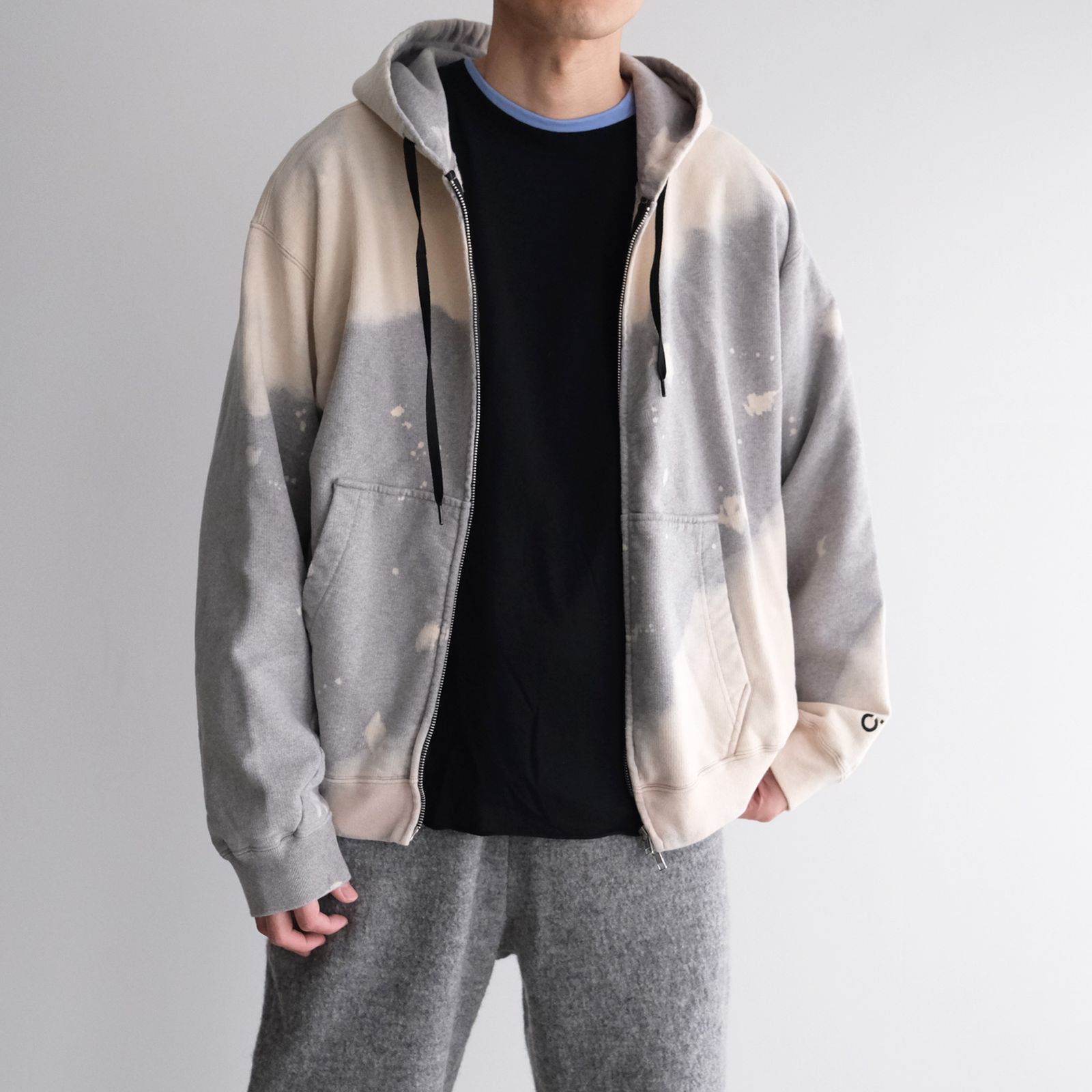 Hand Dye Twist Parka -パーカー-（Gray / グレー）