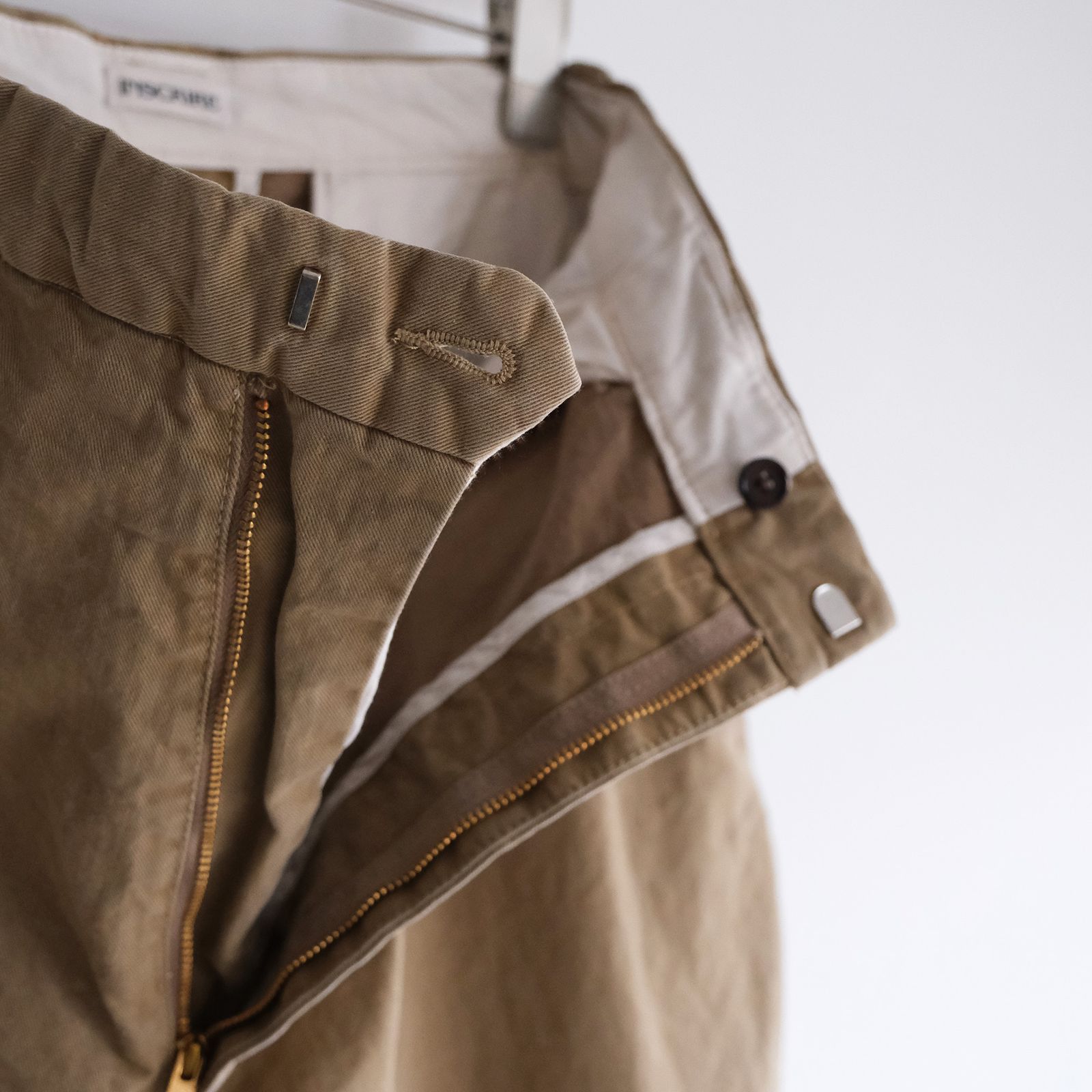 Chino High Waist Pants -パンツ-（Beige Used / ベージュ ユーズド）