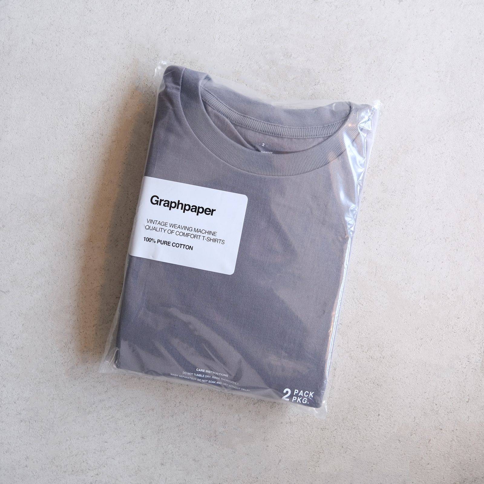 2-Pack Crew Neck Tee -Tシャツ-（Gray / グレー）