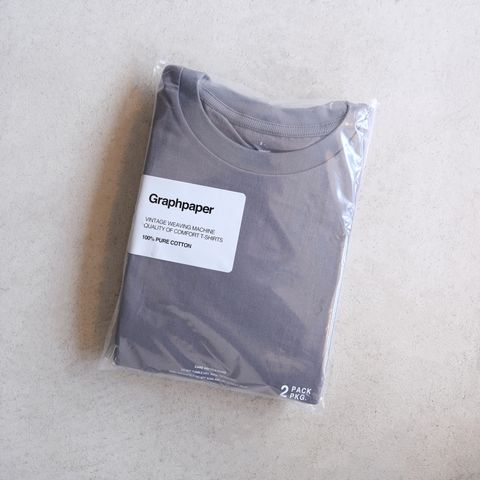 2-Pack Crew Neck Tee -Tシャツ-（Gray / グレー）