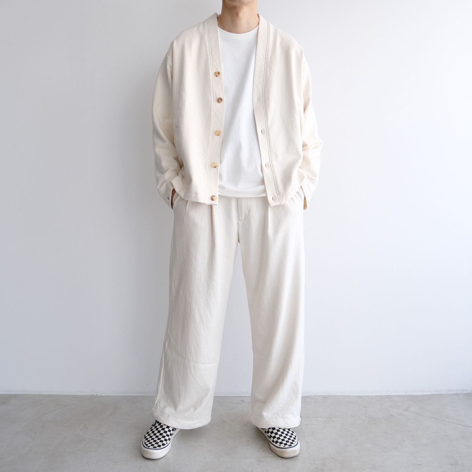 Phatee Hemp Sweat Cardigan -カーディガン-（Ivory / アイボリー）