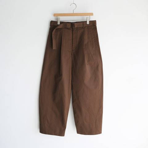 Dry Westpoint Barrel-Fit Belted Pants -パンツ-（Brown / ブラウン）GM263-40381