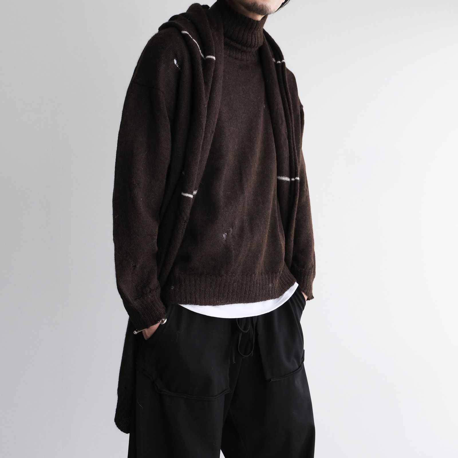 Hood Stole -ストール-（Brown / ブラウン）