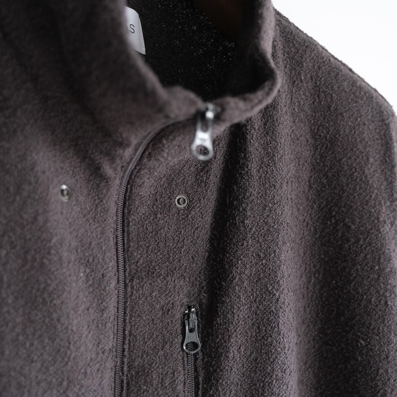 SAUNAS"サ"Towel Cloth Zip Jacket -パジャマ-（Charcoal Gray / チャコールグレー）