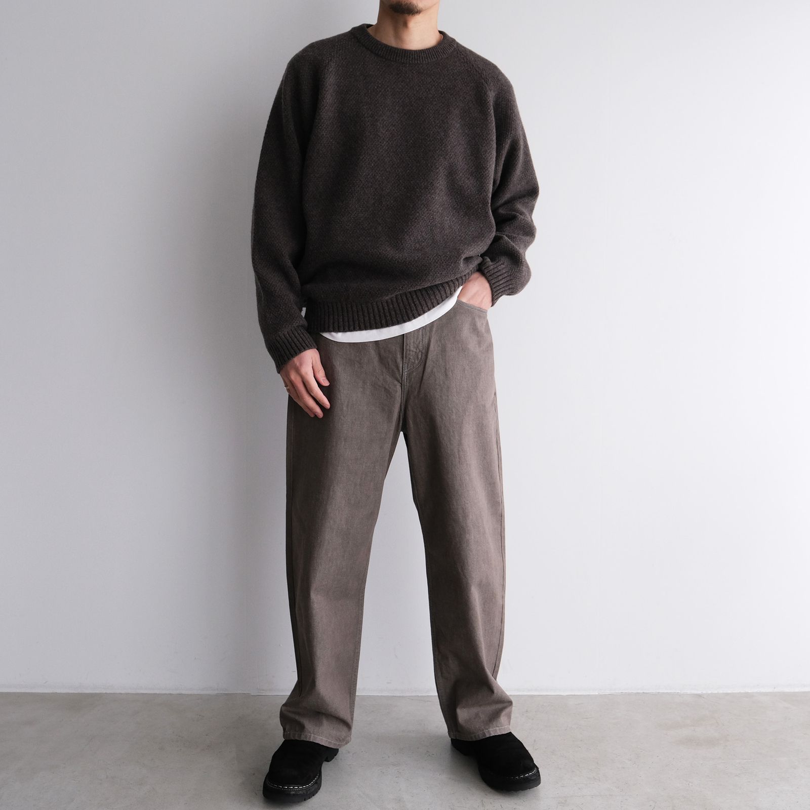 10.5oz BAGGY DENIM -デニム-（Gray / グレー）