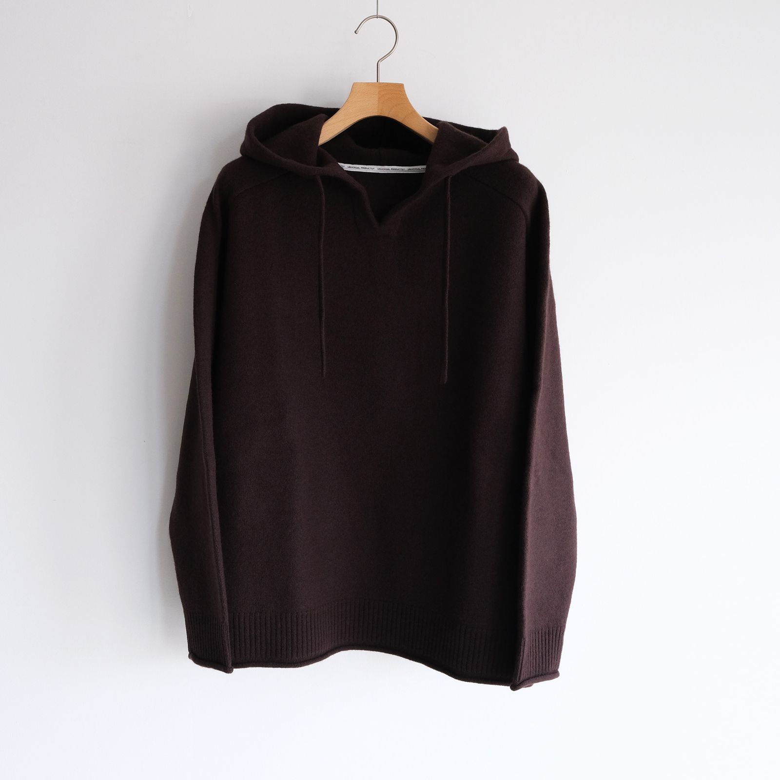 Felted Merino Wool Foodie Knit -パーカー-（Brown / ブラウン）