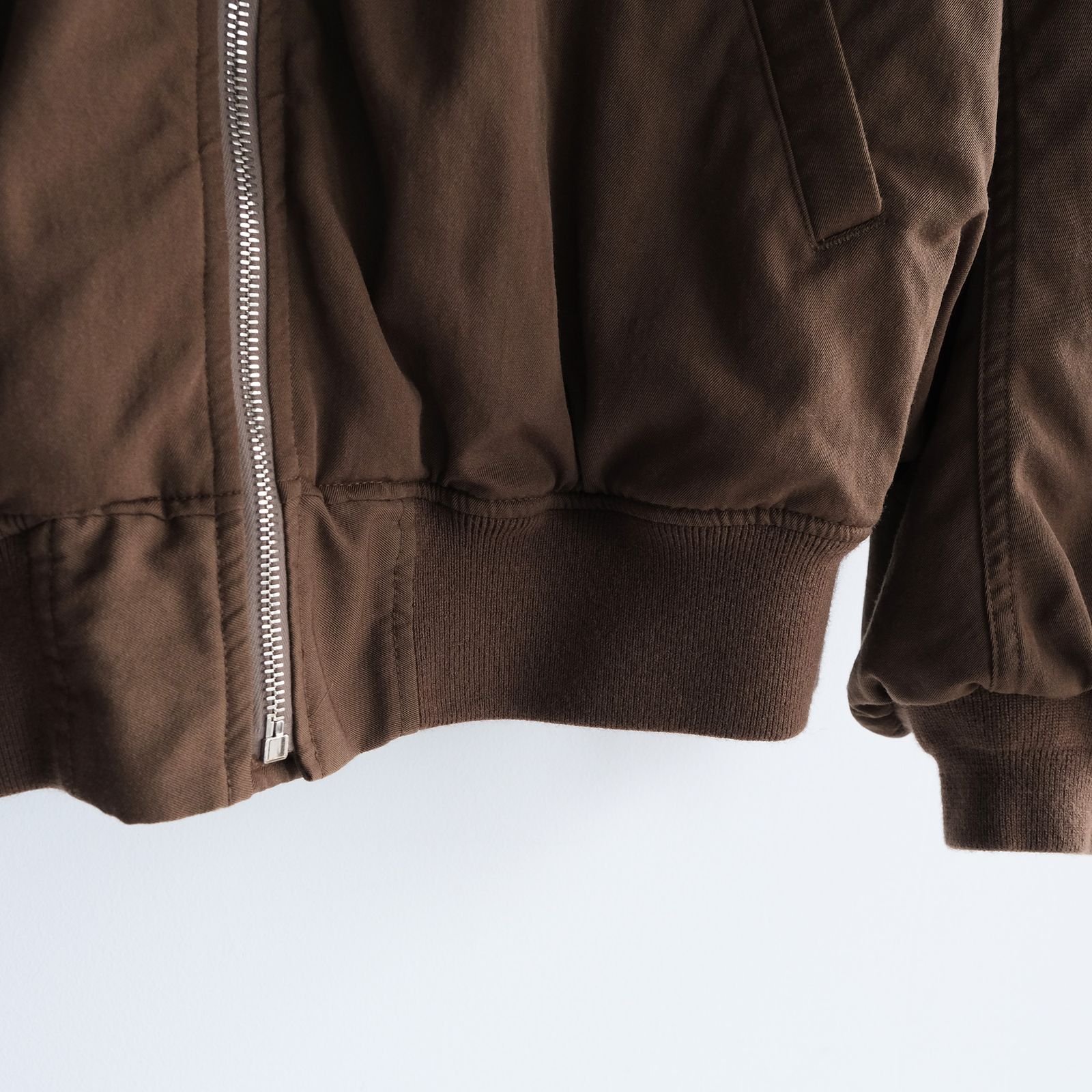 Fulled Wool Twill Flight Jacket -ジャケット-（Brown / ブラウン）GU263-30411
