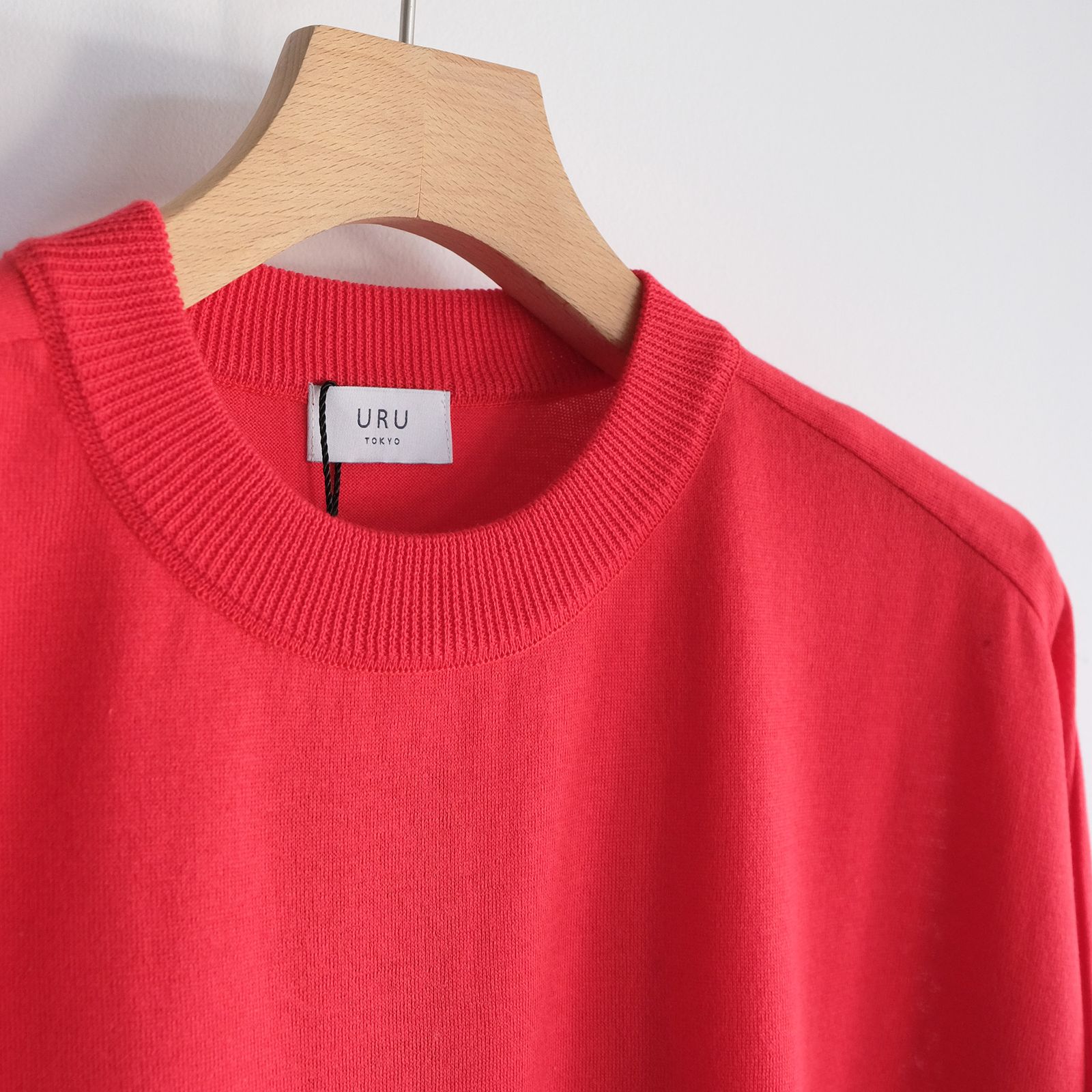 Crew Neck Knit -ニット-（Red / レッド）