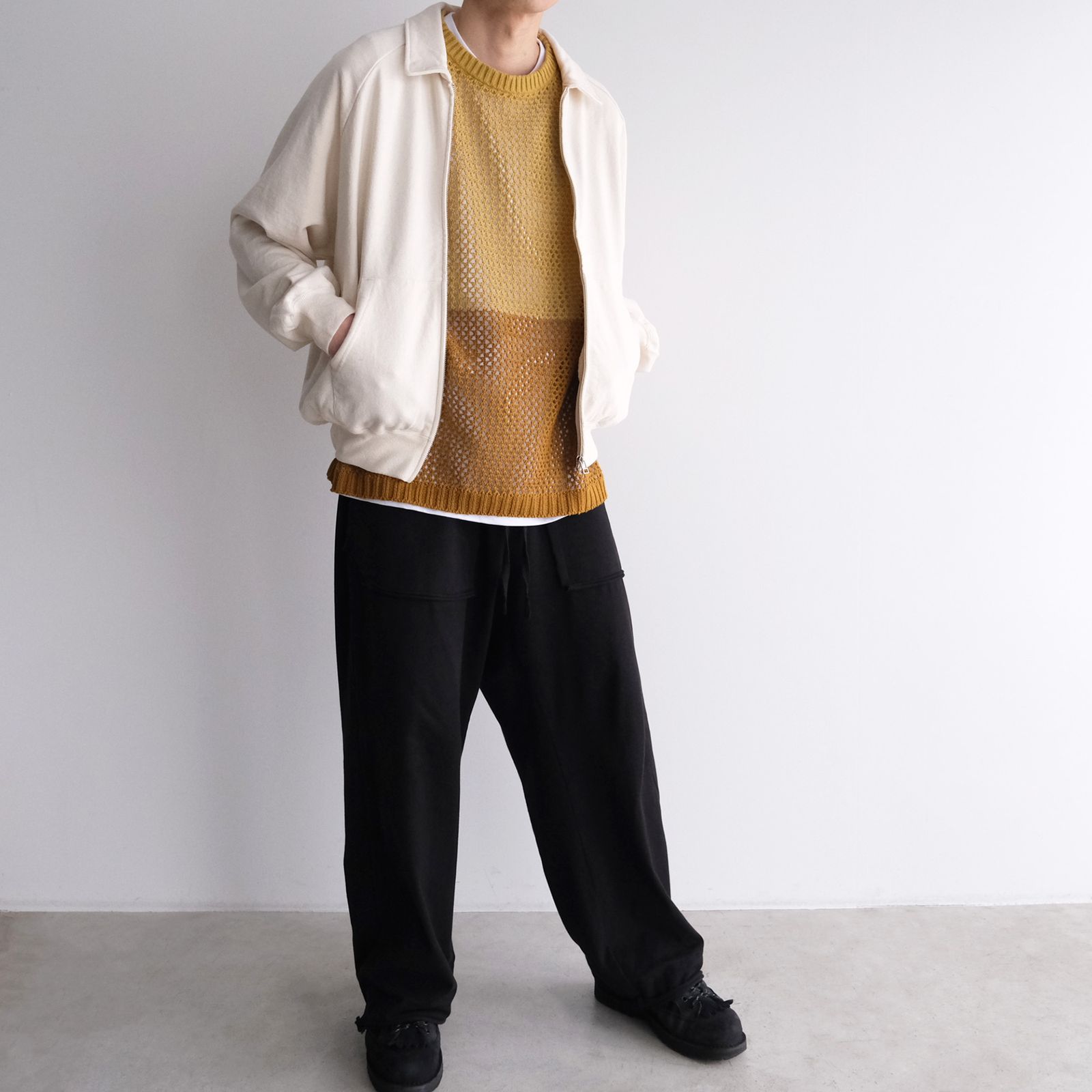 Mesh Knit Vest - ベスト -（Brown / ブラウン）