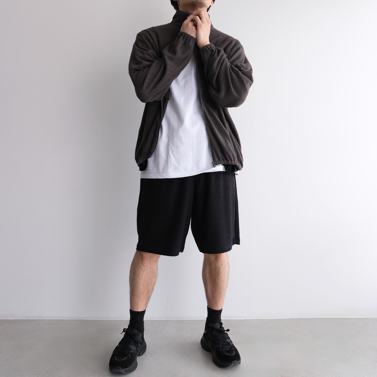 "towel Cloth Shorts Pants" -ショーツ-（Black / ブラック）
