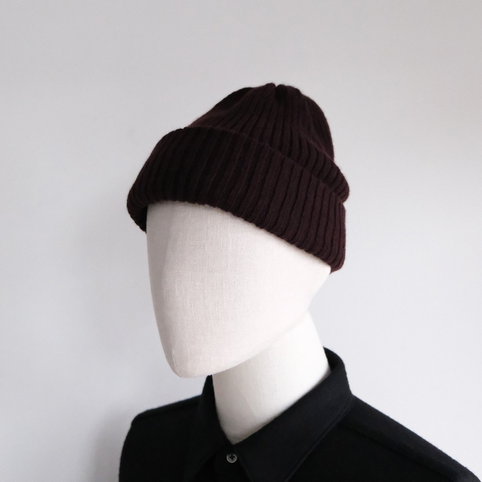 Cashmere Knit -ニットキャップ-（Wine Brown / ワインブラウン）