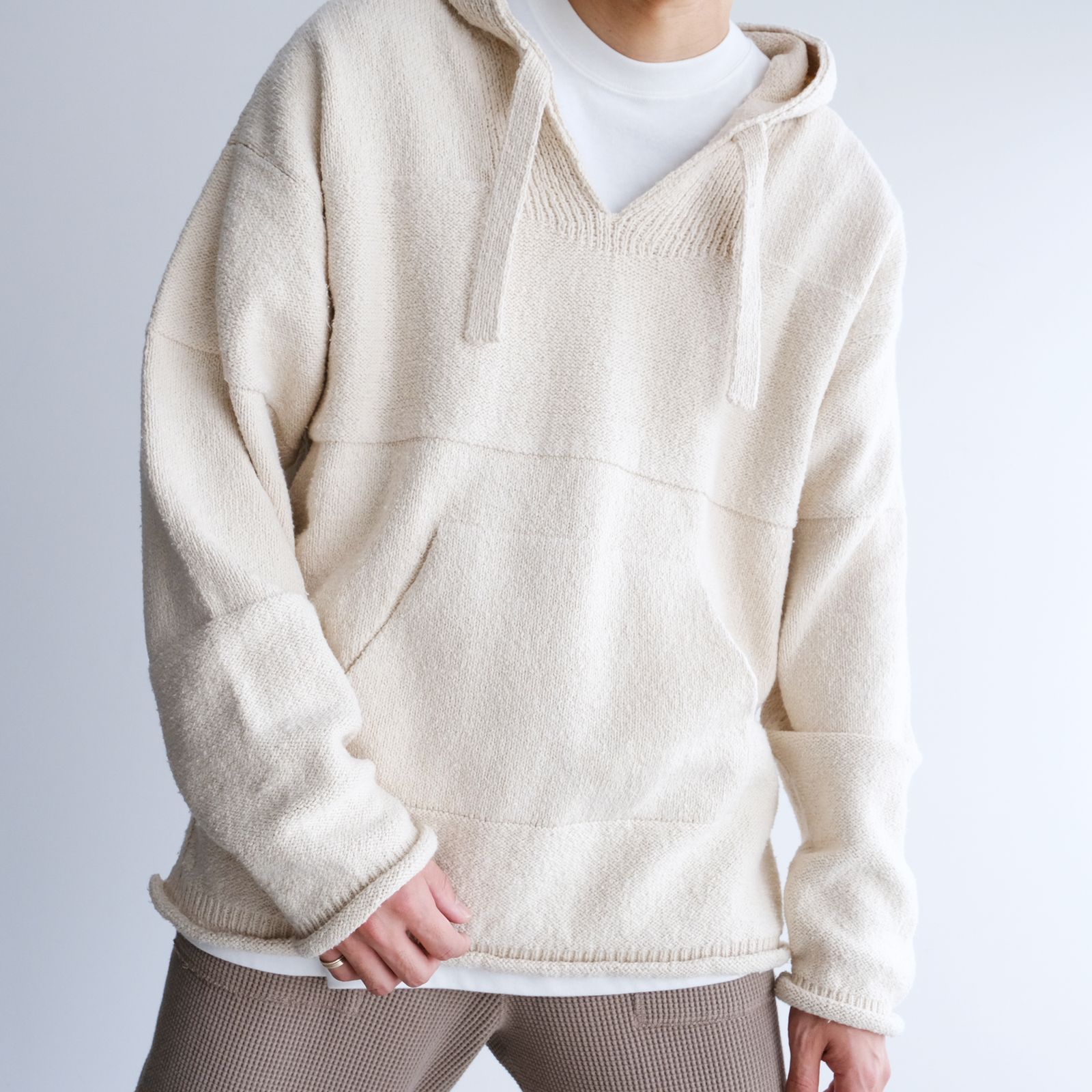 Mexican Knit Hoodie -ニット-（Natural / ナチュラル）