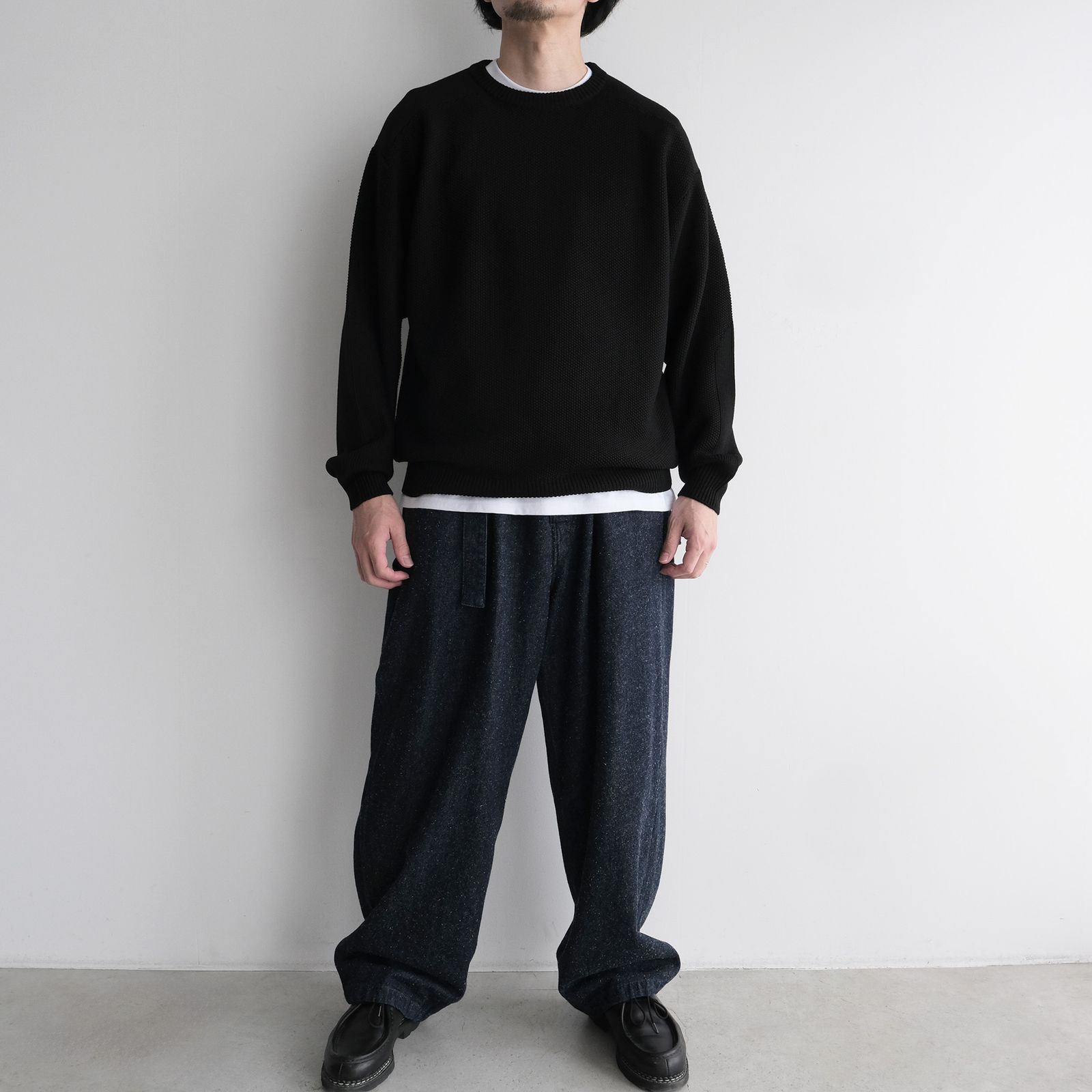Soft Wool Command Sweather -ニット-（Black / ブラック）GU263-80600