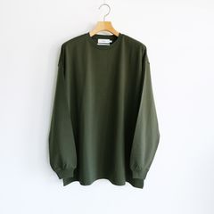 Brushed Mockrody Crew Neck L/S Tee -Tシャツ-（Green / グリーン）