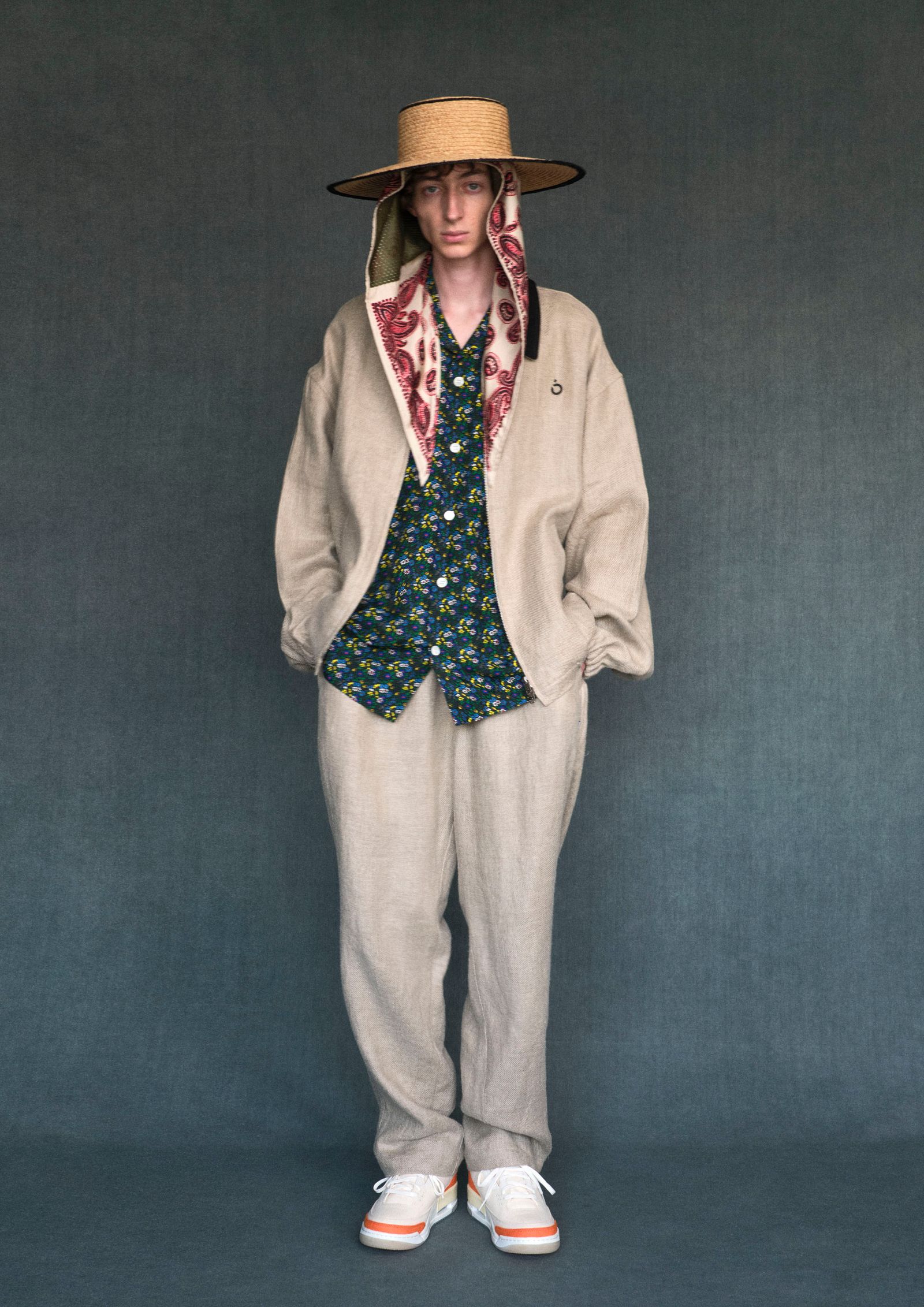 x Kijima Takayuki Raffia Trim Hat -ハット-（Natural x Black / ナチュラル×ブラック）