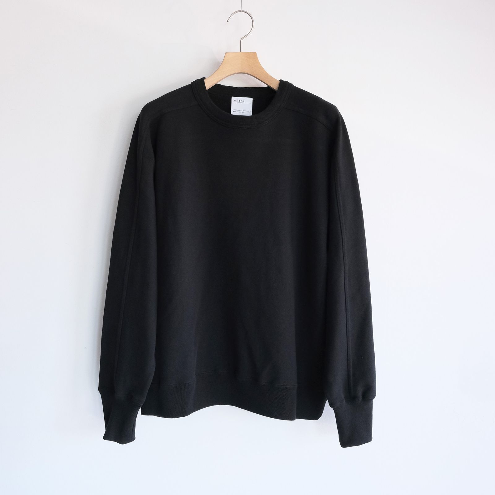 Vintage Fleece Crew Neck Pullover -スウェット-（Black / ブラック）