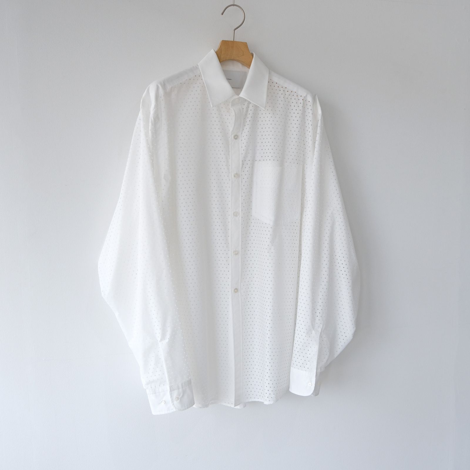 Punching：L/S Shirts -シャツ-（White / ホワイト）