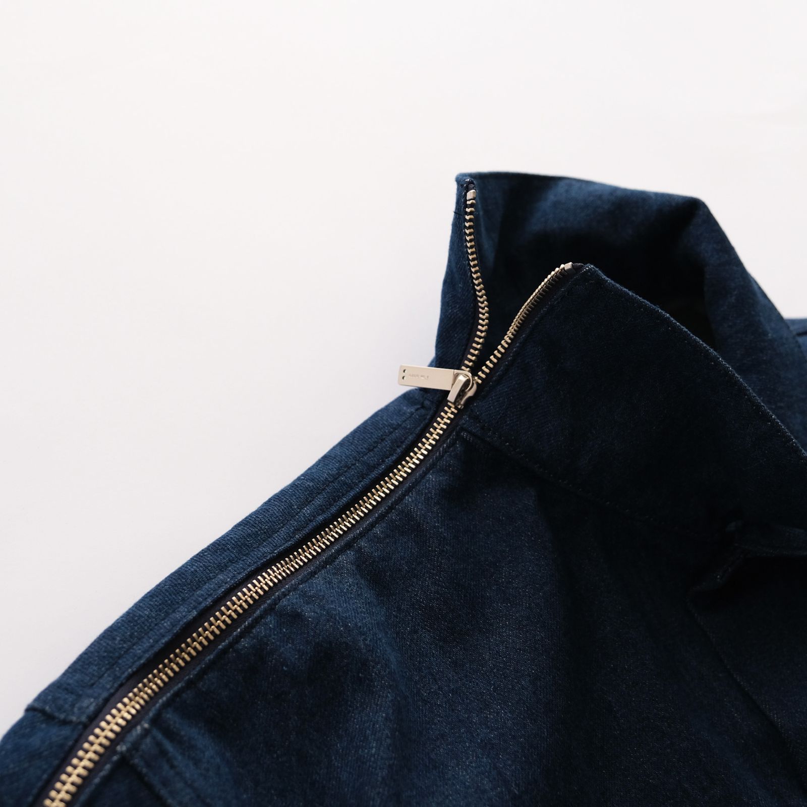 "1"Zip:Denim Jacket - ジャケット（D.Blue / ダークブルー）