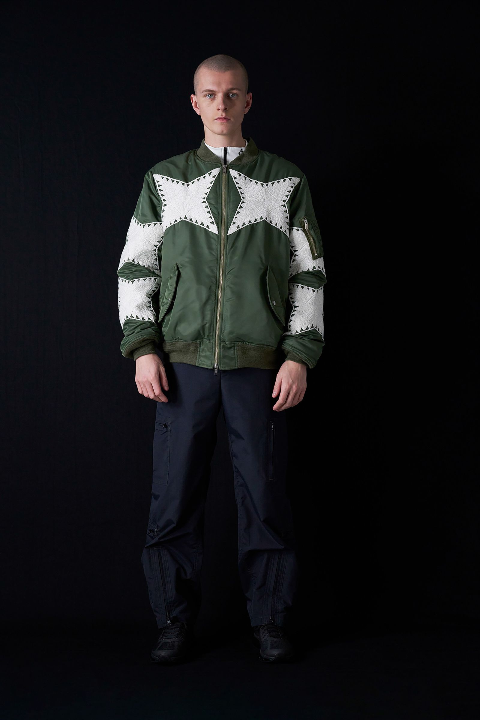 The Craft Hand Embroidery Flight Jacket -ジャケット-（Olive / オリーブ）