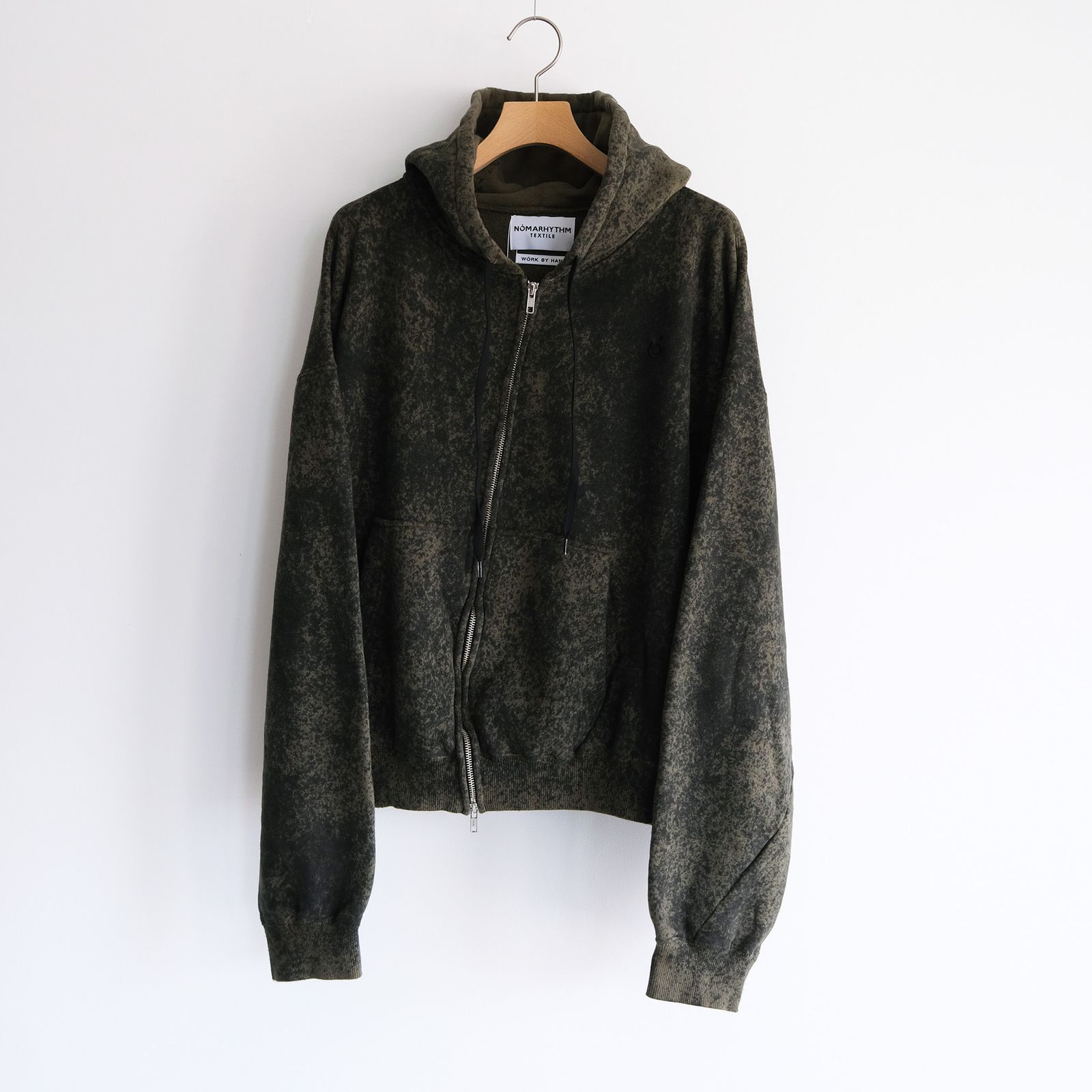Hand Dye Twist Parka -パーカー-（Olive×Black / オリーブ×ブラック）