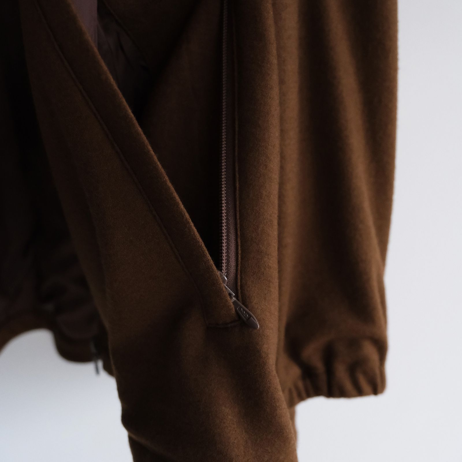 Wool Smooth Flannel Track Blouson -ブルゾン-（Brown / ブラウン）