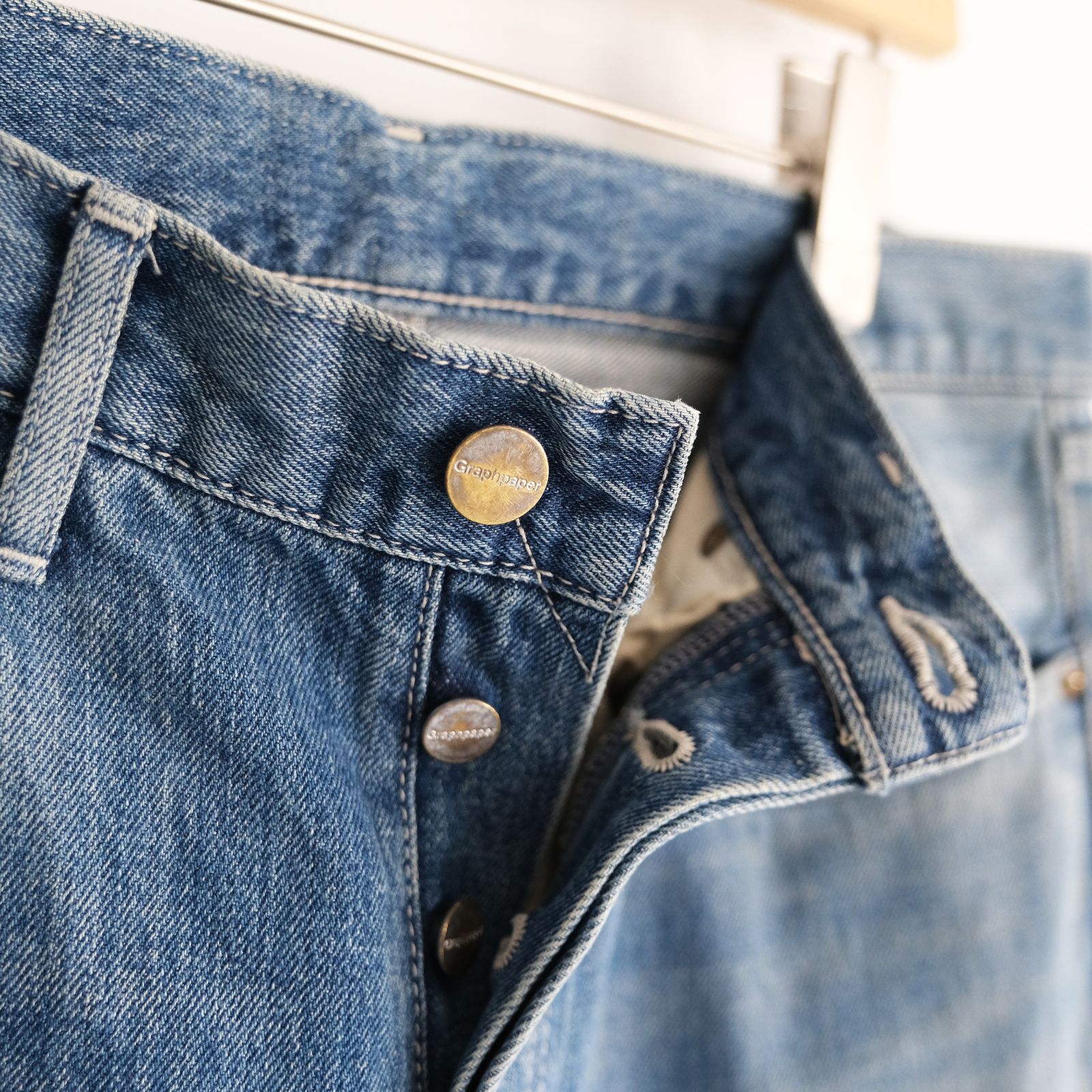Selvage Denim Five Pocket Tapered Pants -パンツ-（Indigo Light Fade / インディゴライトフェード）