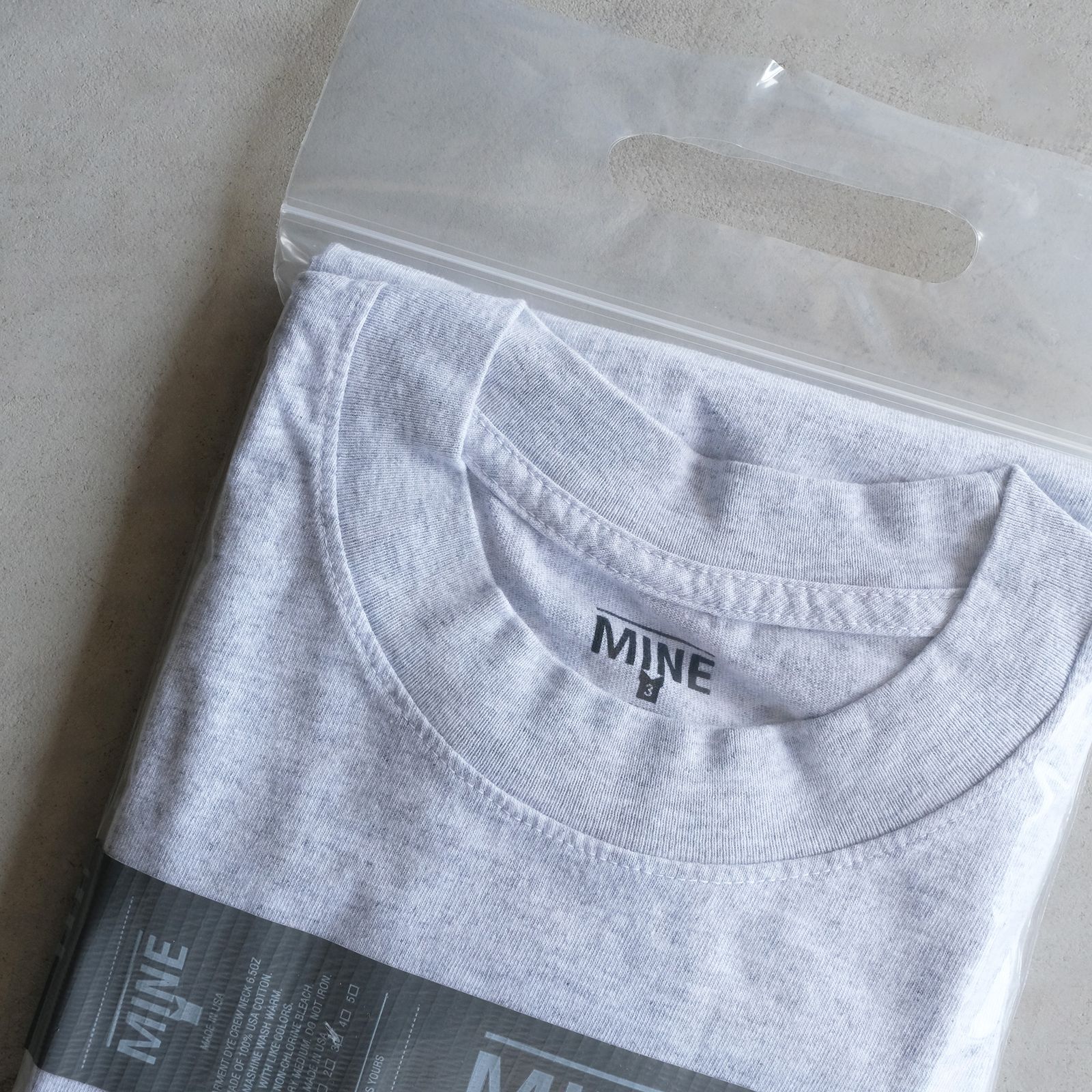 MINE Duct Tape S/S T-Shirt / White Label -Tシャツ-（Ash Gray / アッシュグレー）