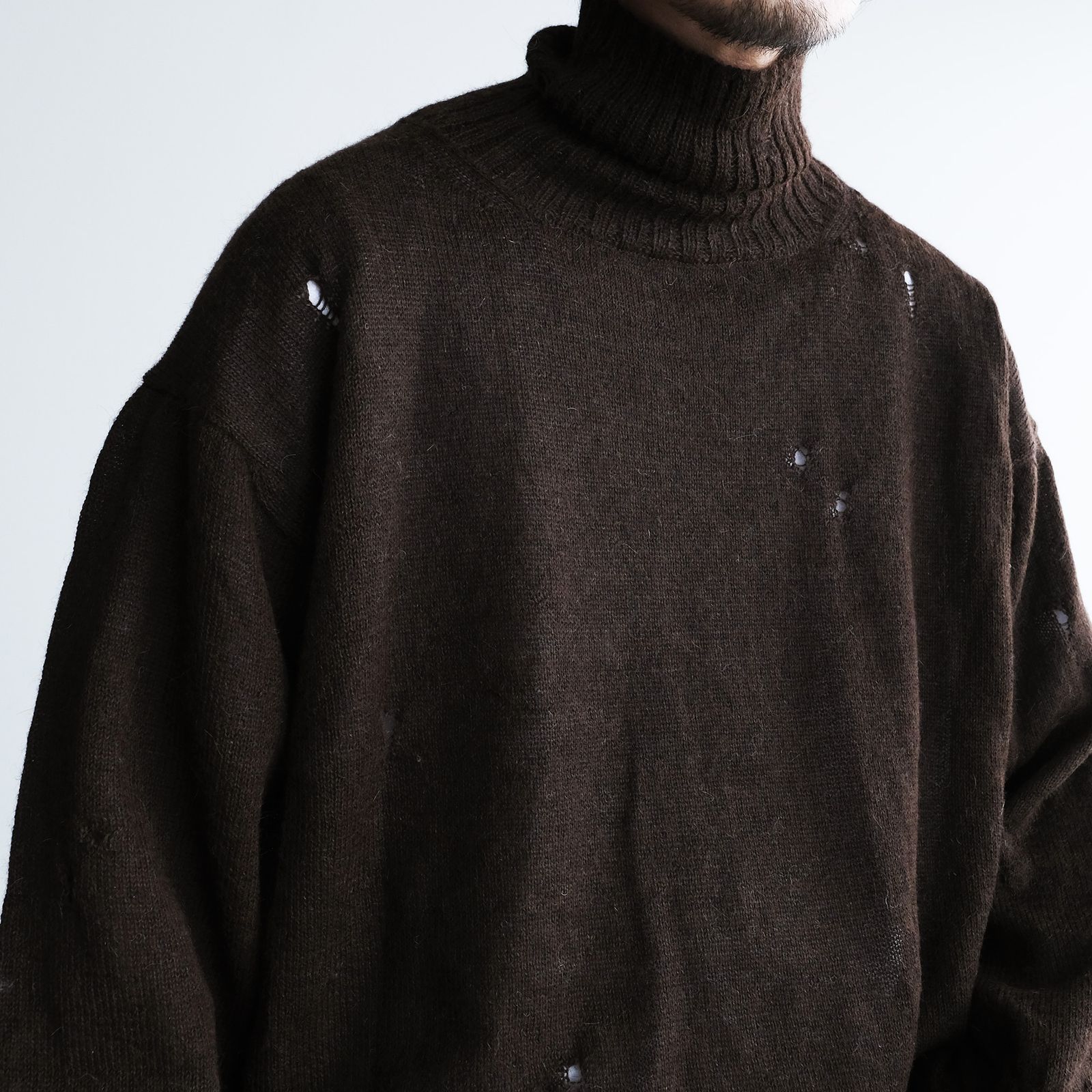 Turtleneck Sweater -ニット-（Brown / ブラウン）