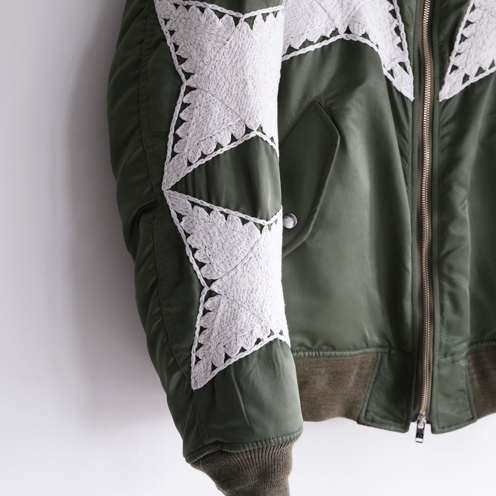 The Craft Hand Embroidery Flight Jacket -ジャケット-（Olive / オリーブ）
