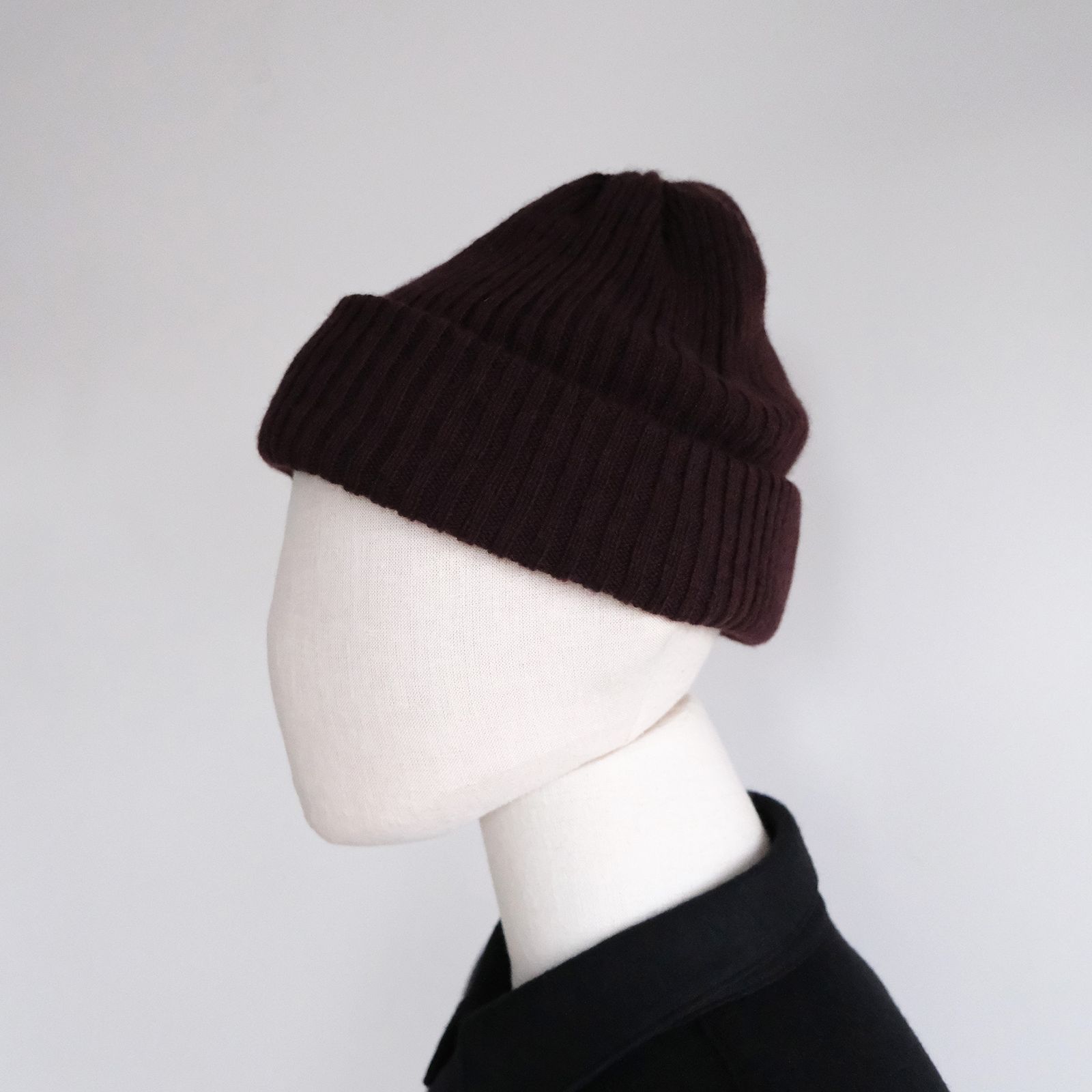Cashmere Knit -ニットキャップ-（Wine Brown / ワインブラウン）