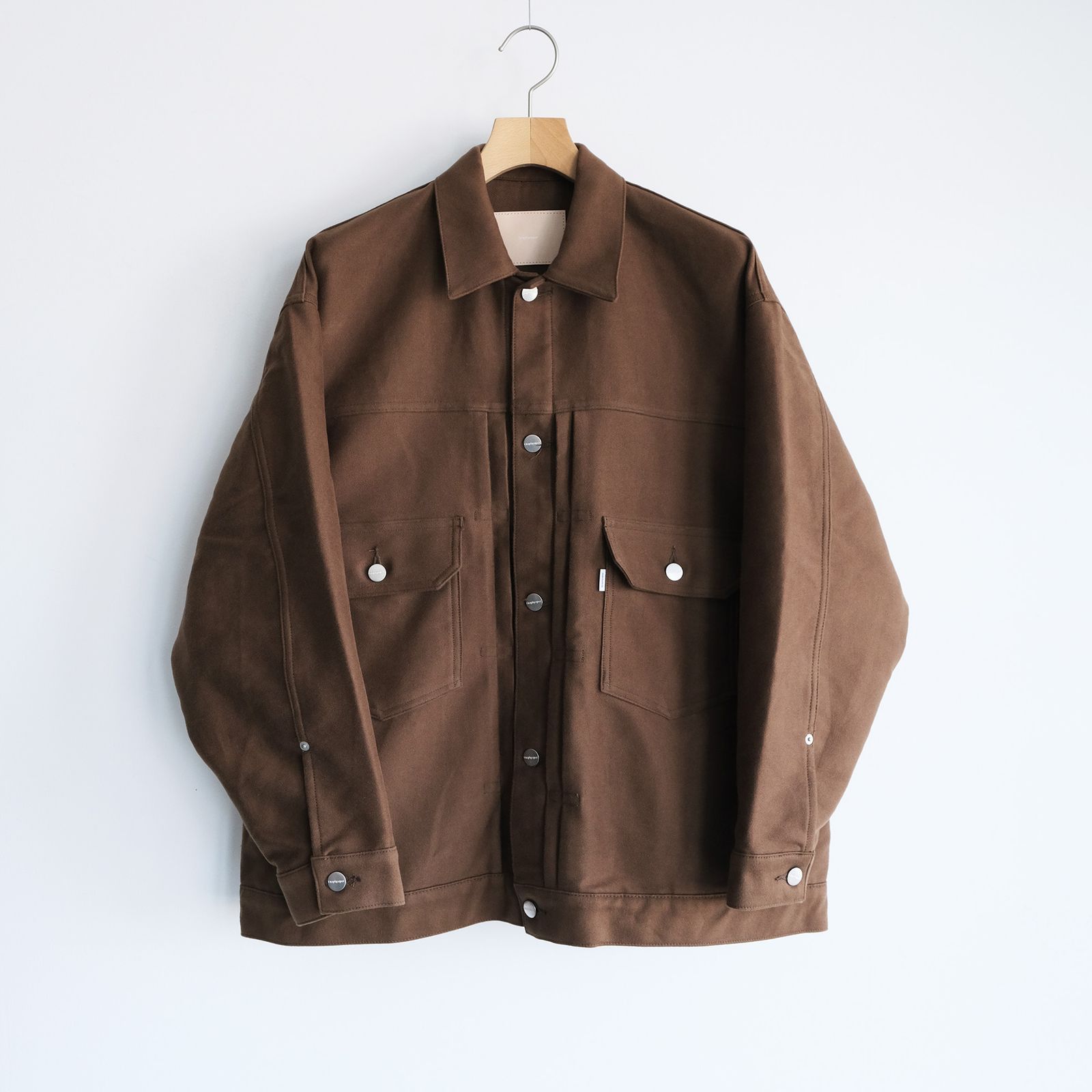 Cotton Double Serge Jacket -ジャケット-（Brown / ブラウン）GM263-20450