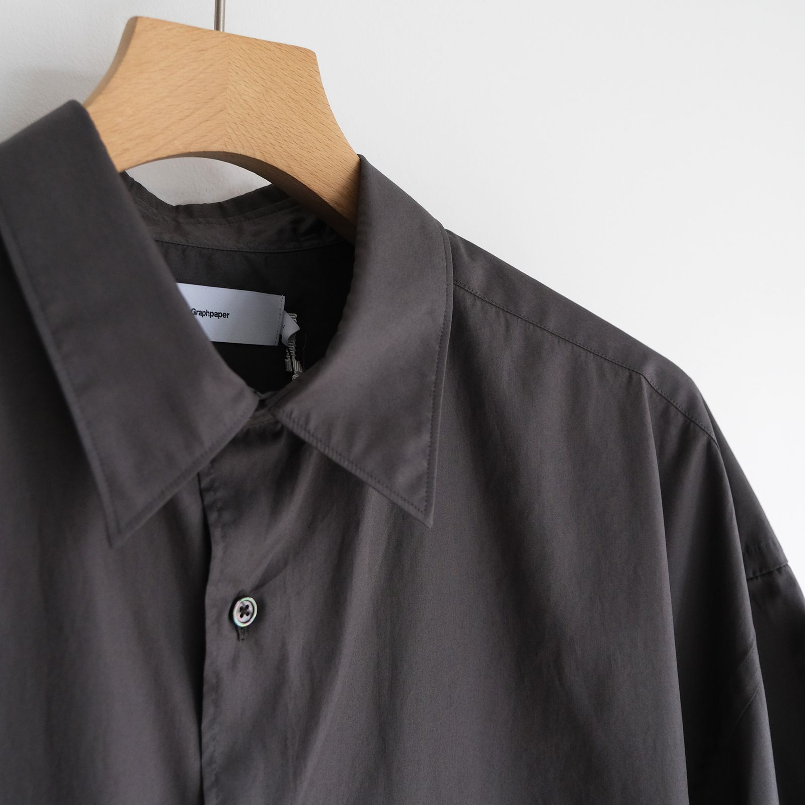 Broad S/S Oversized Regular Collar Shirt -シャツ-（C.Gray / C.グレー）GM261-50003B