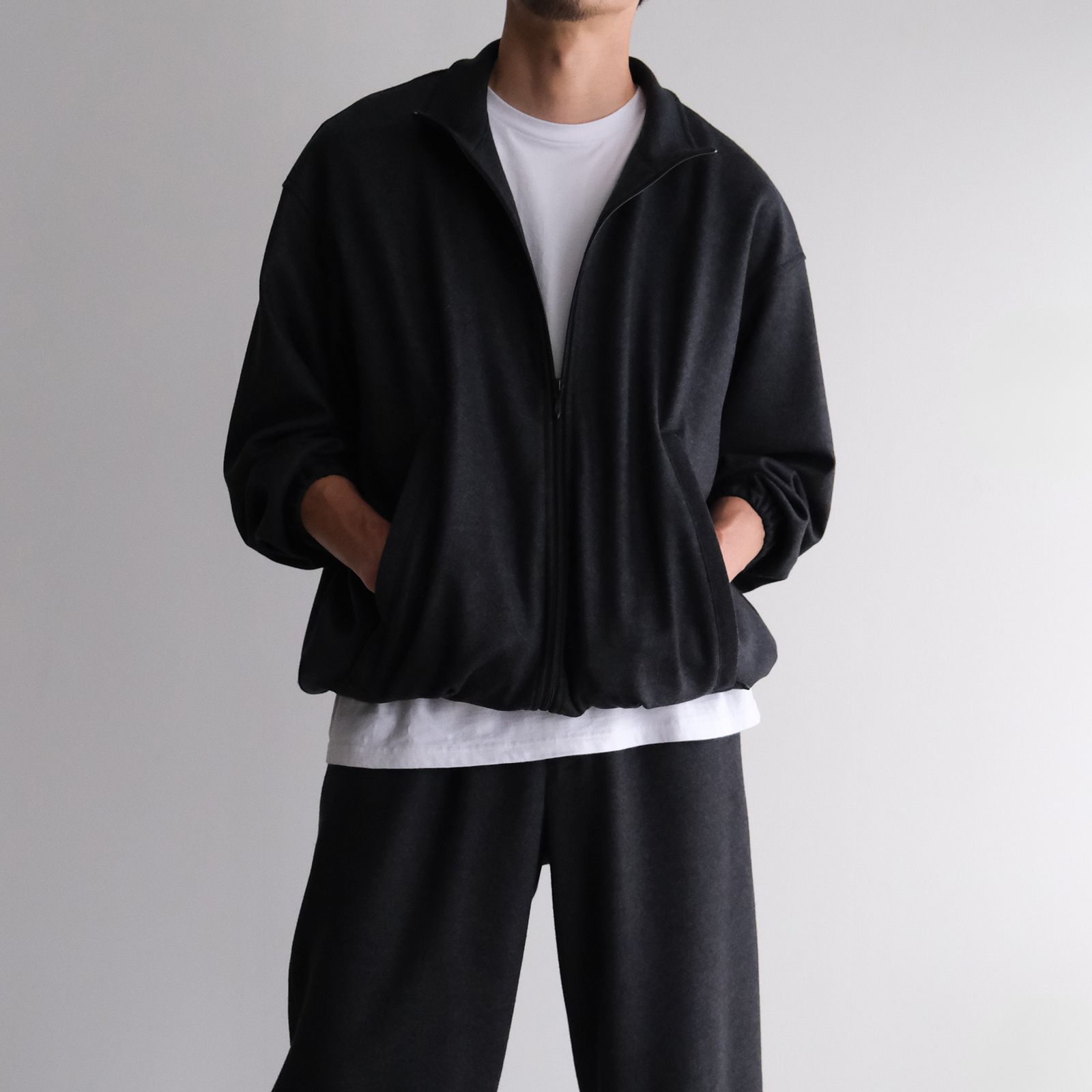 Wool Smooth Flannel Track Blouson -ブルゾン-（Gray / グレー）GU253-30220B