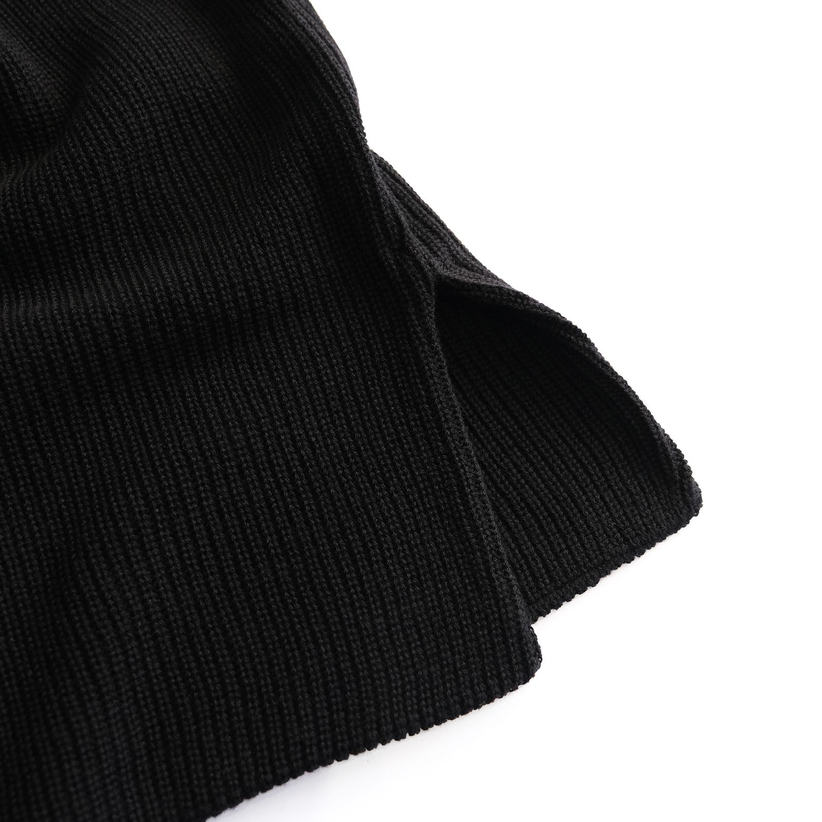 Mercerized Fine Wool Snood -スヌード-（Black / ブラック）