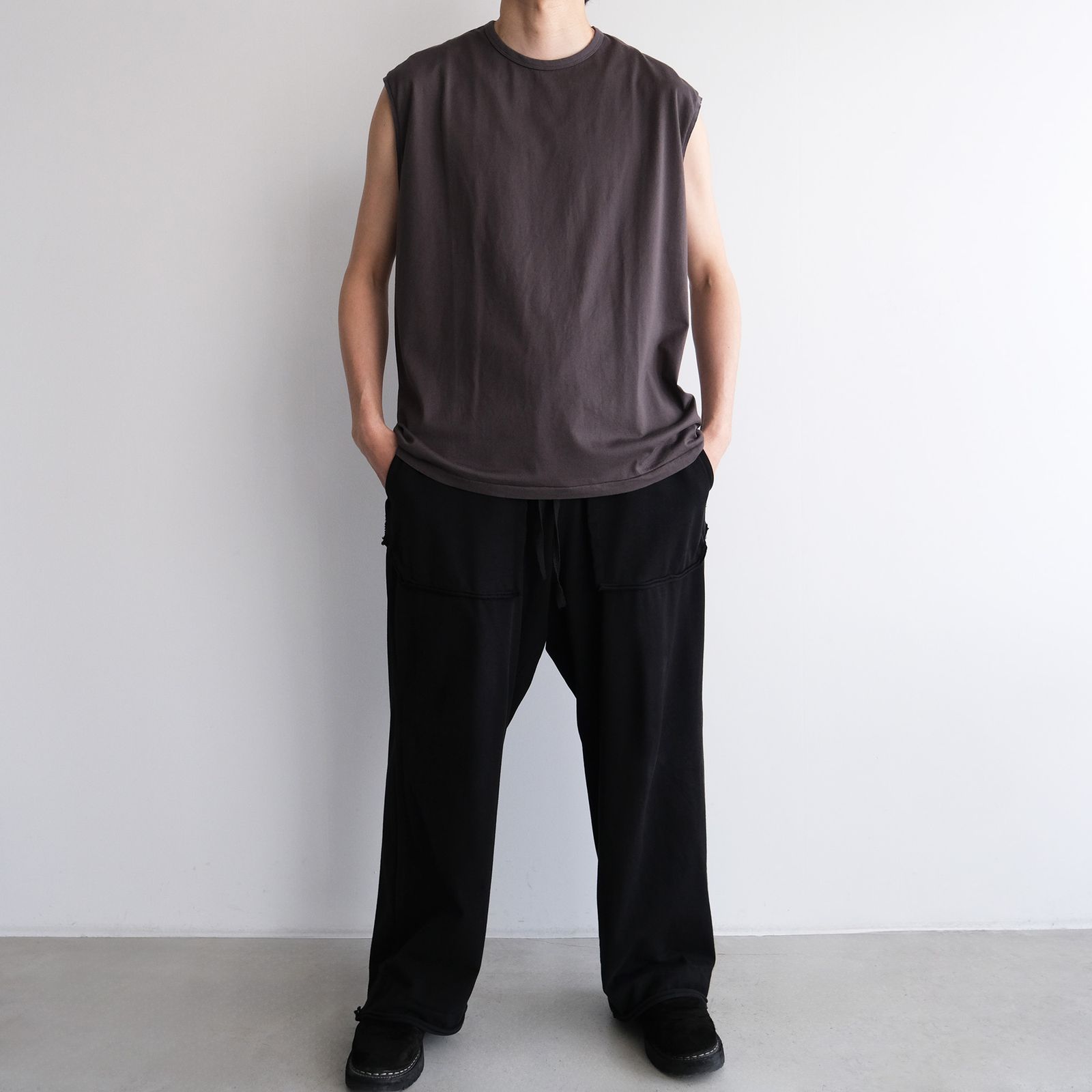 Sleeve Less T-Shirts -タンクトップ-（Charcoal / チャコール）
