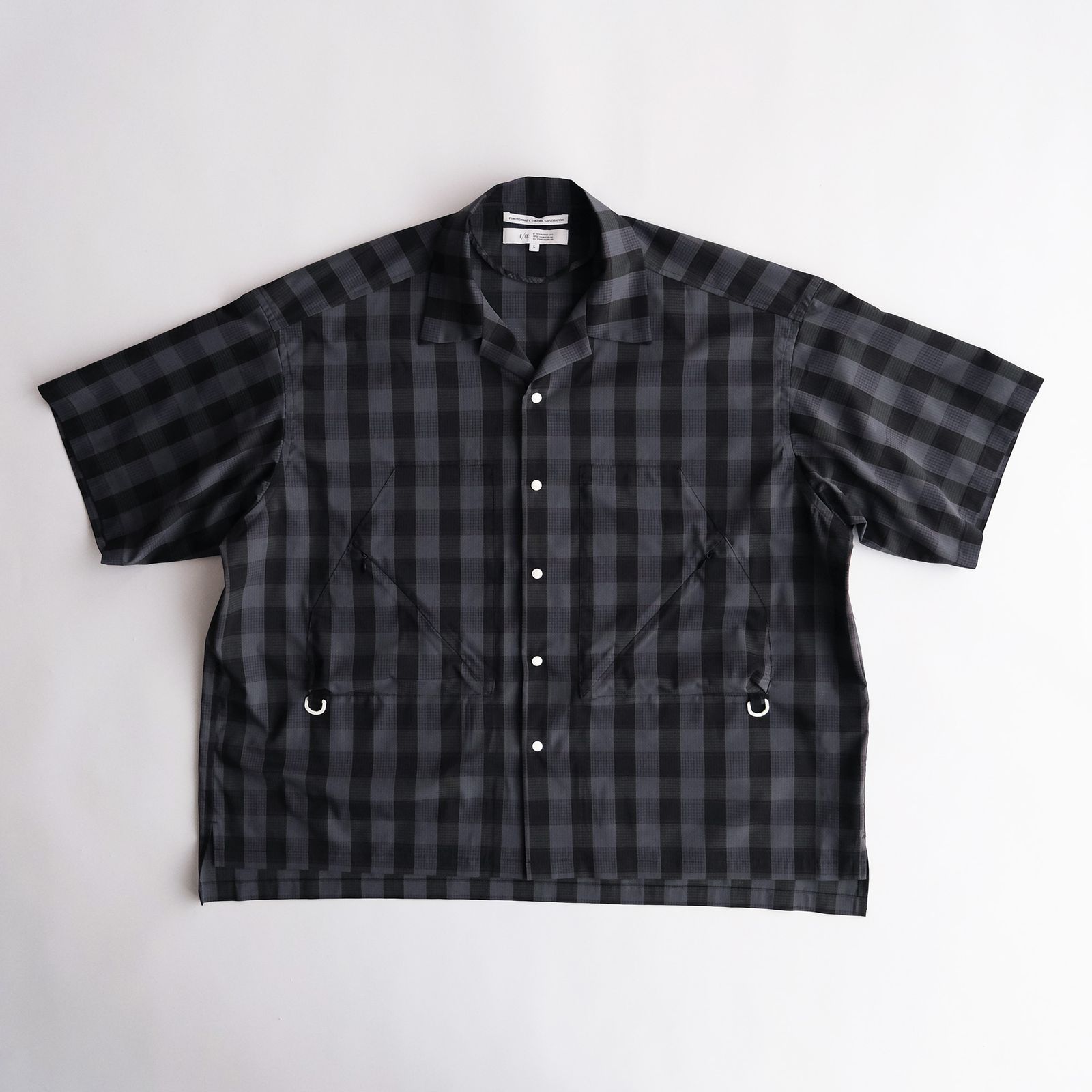 Dotair Open Collar Shirt -シャツ-（Charcoal / チャコール）