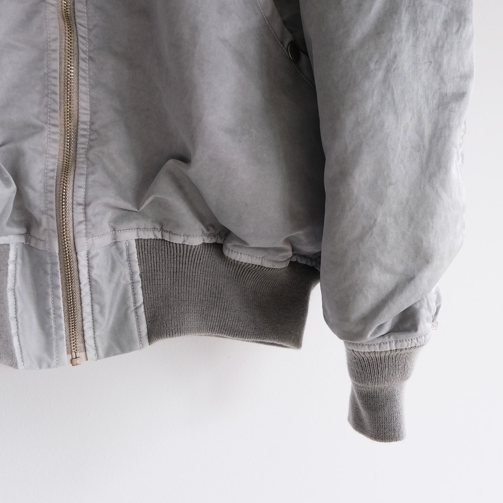 Hand-Dyed Bomber Jacket -ジャケット-（Gray / グレー）