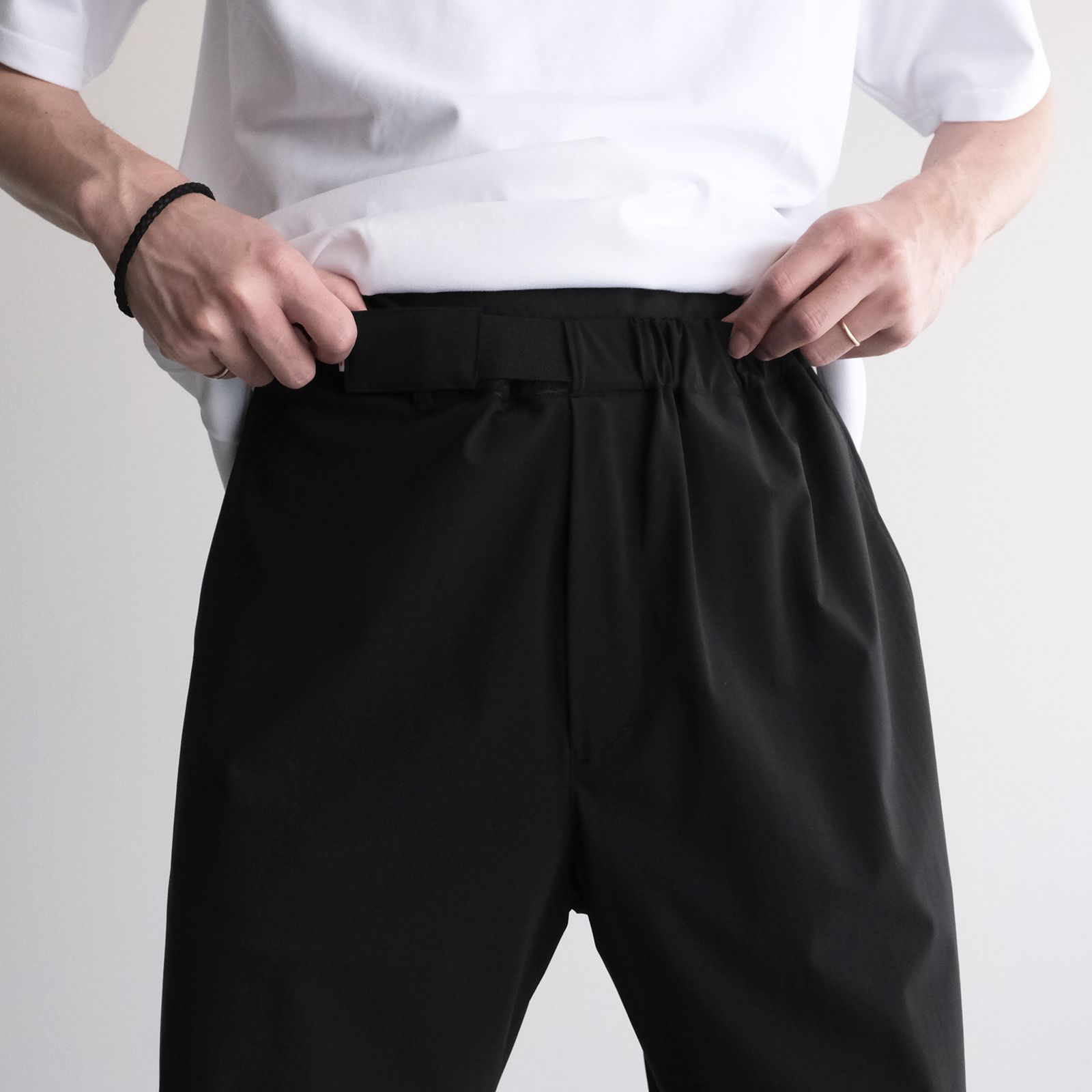 Graphpaper - Flex Tricot Wide Tapered Chef Pants -パンツ-（Black