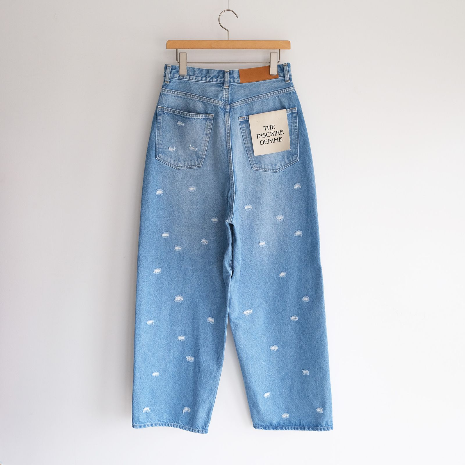 Dot Hole Denim Pants -デニム-（Blue Used / ブルー ユーズド）