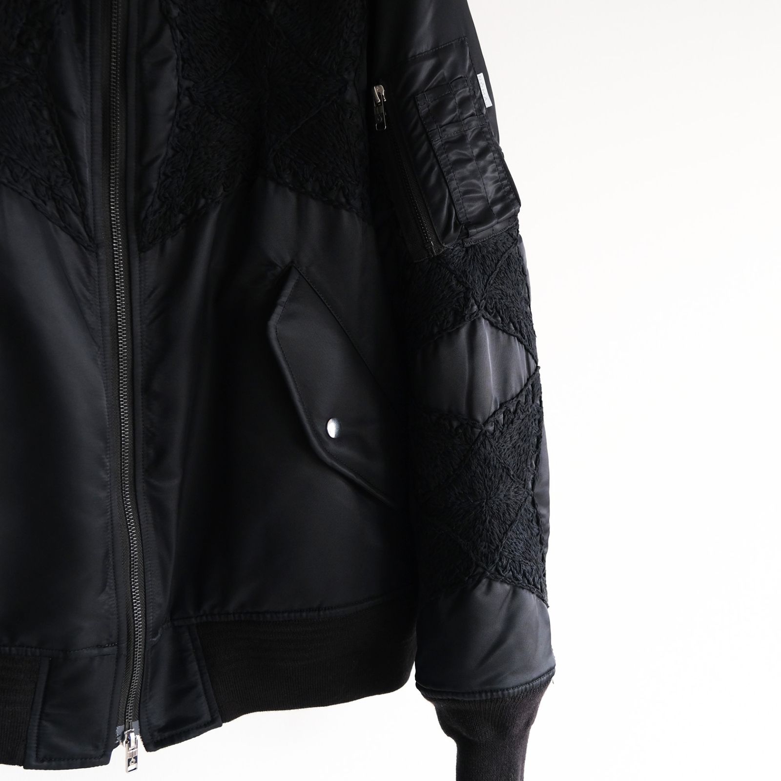 The Craft Hand Embroidery Flight Jacket -ジャケット-（Black / ブラック）