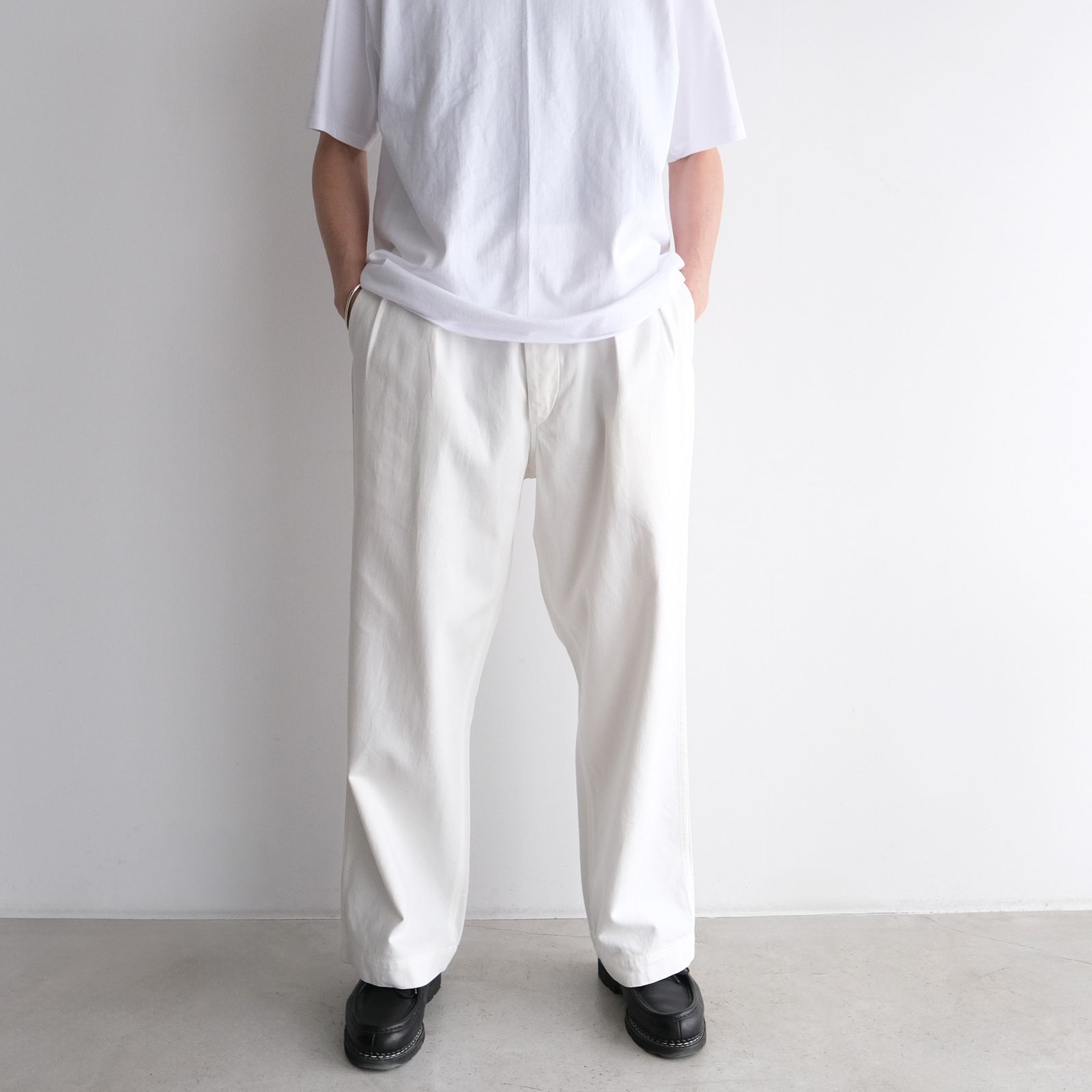 Satin Military Pants -パンツ-（Off White / オフホワイト）