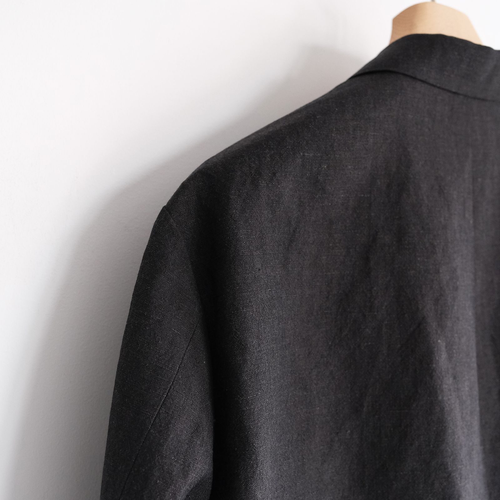 Wool Linen 2B Jacket -ジャケット-（Charcoal / チャコール）
