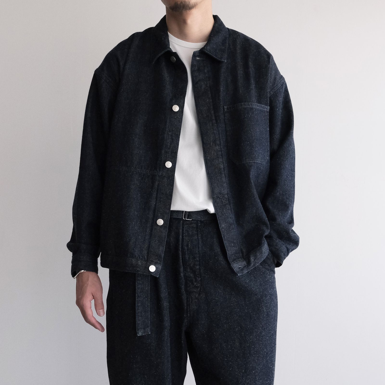 Silk Denim Work Jacket -ジャケット-（Indigo / インディゴ）