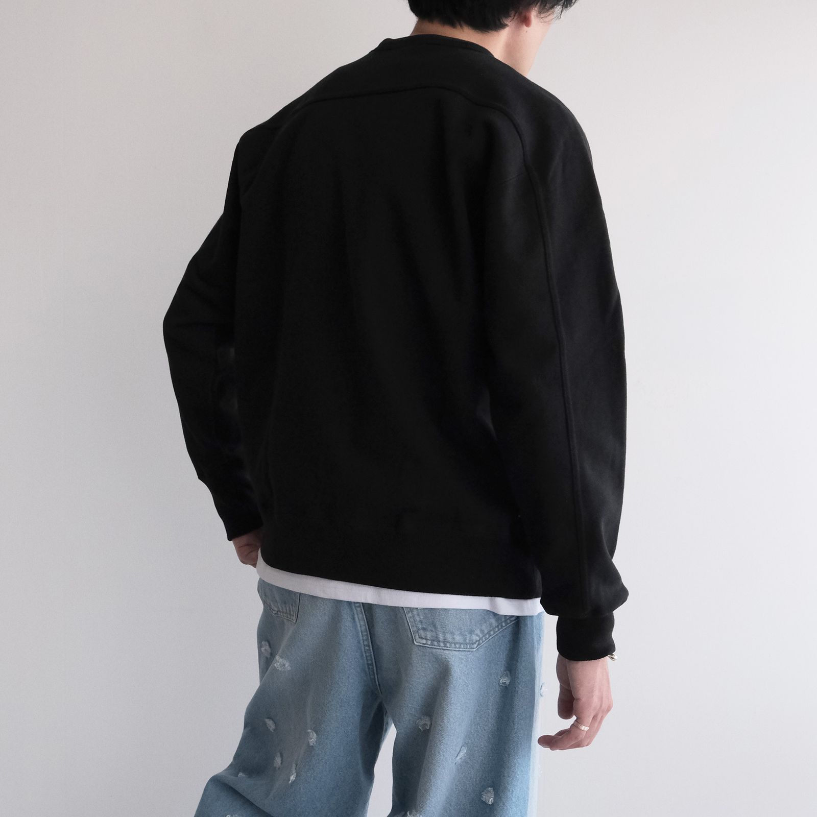 Vintage Fleece Crew Neck Pullover -スウェット-（Black / ブラック）