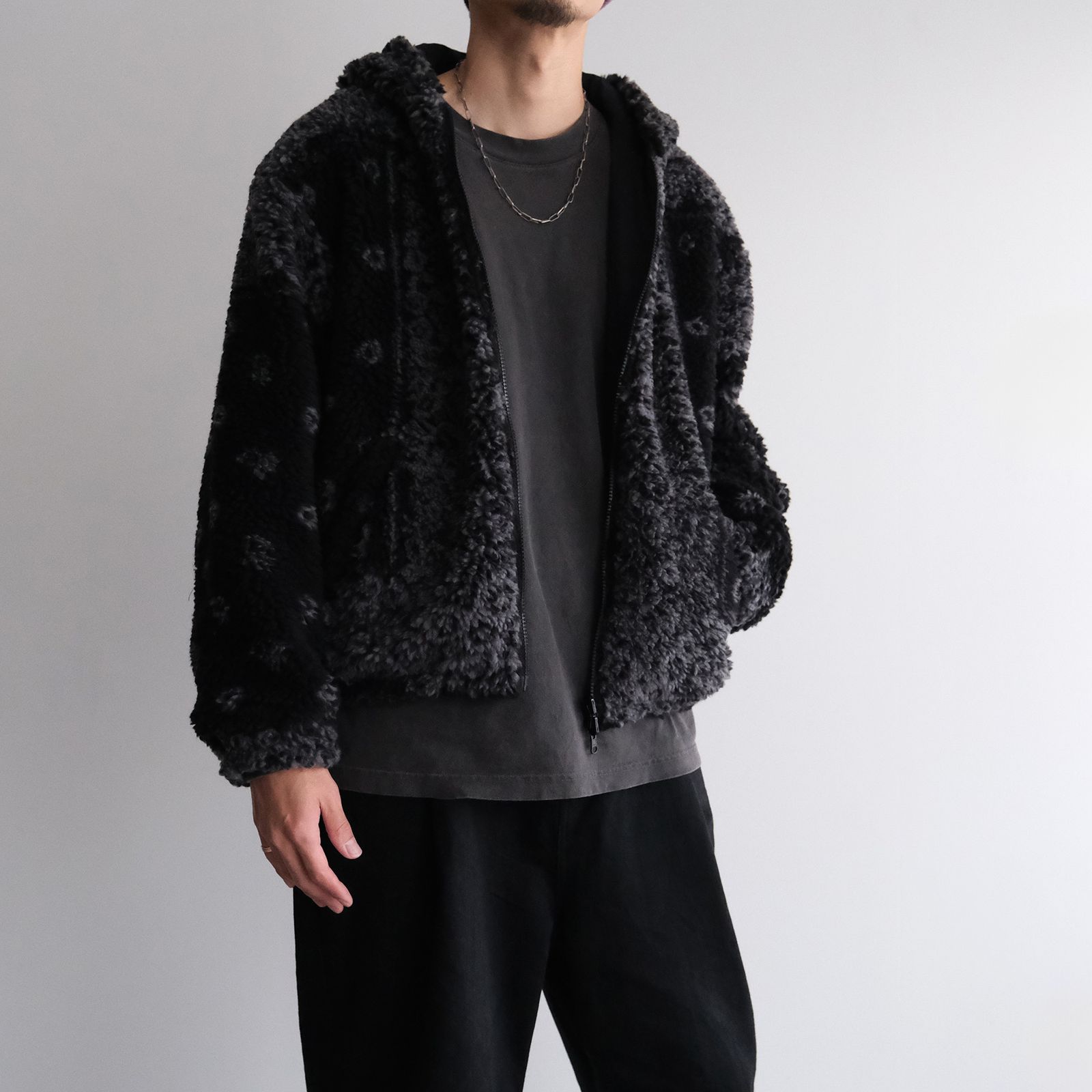 DYG Reversible Sherpa Hoody -ブルゾン-（Black / ブラック）