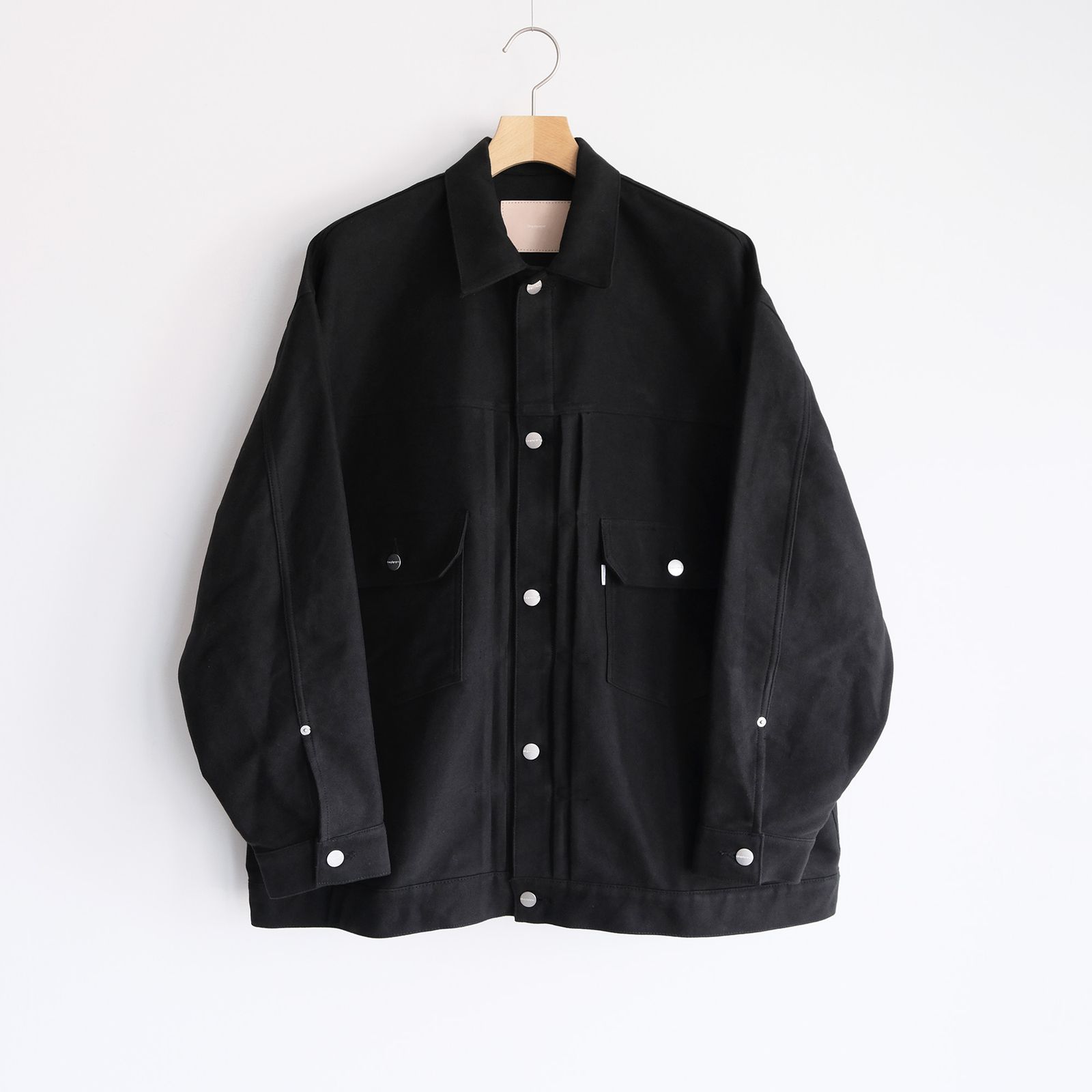 Cotton Double Serge Jacket -ジャケット-（Black / ブラック）GM263-20450
