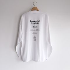 Kompakt Record Barx + PMD Oversized L/S T-Shirt -Tシャツ-（White / ホワイト）